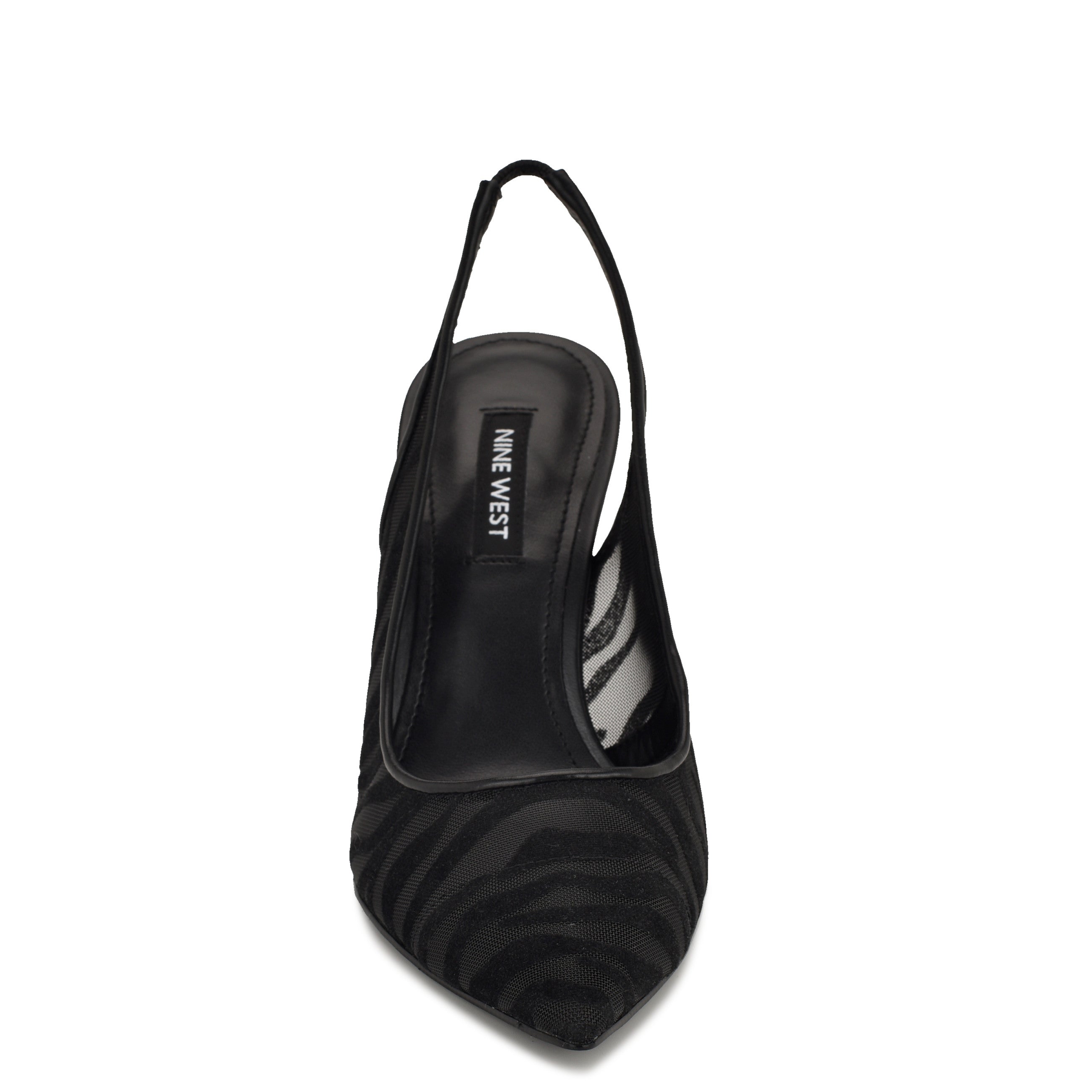 Feather Pointy Toe Slingback Pumps