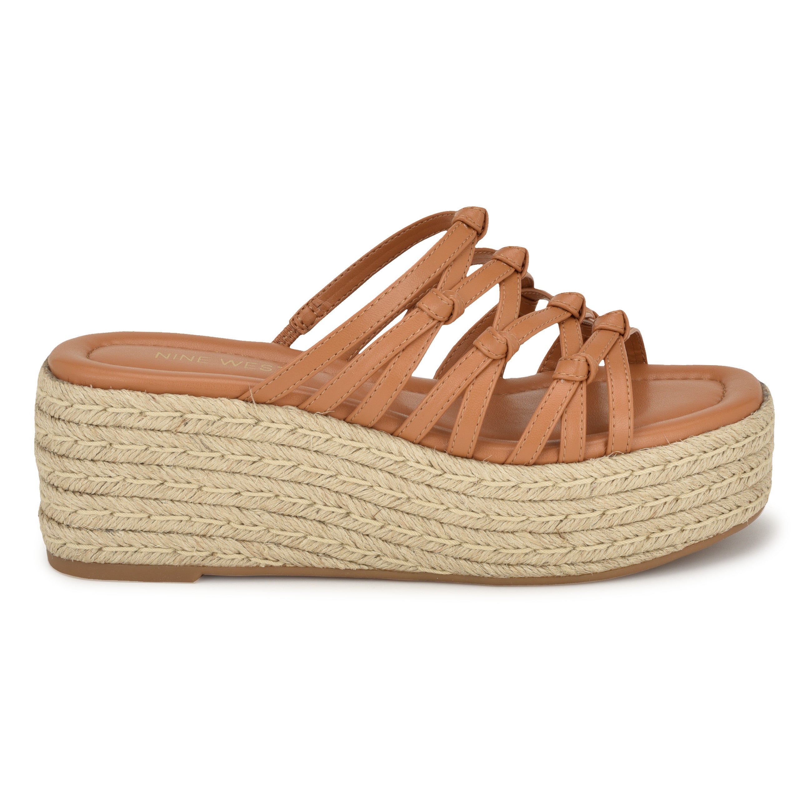 Brown Espadrille Wedge Slide Cushionaire Women's Charlie