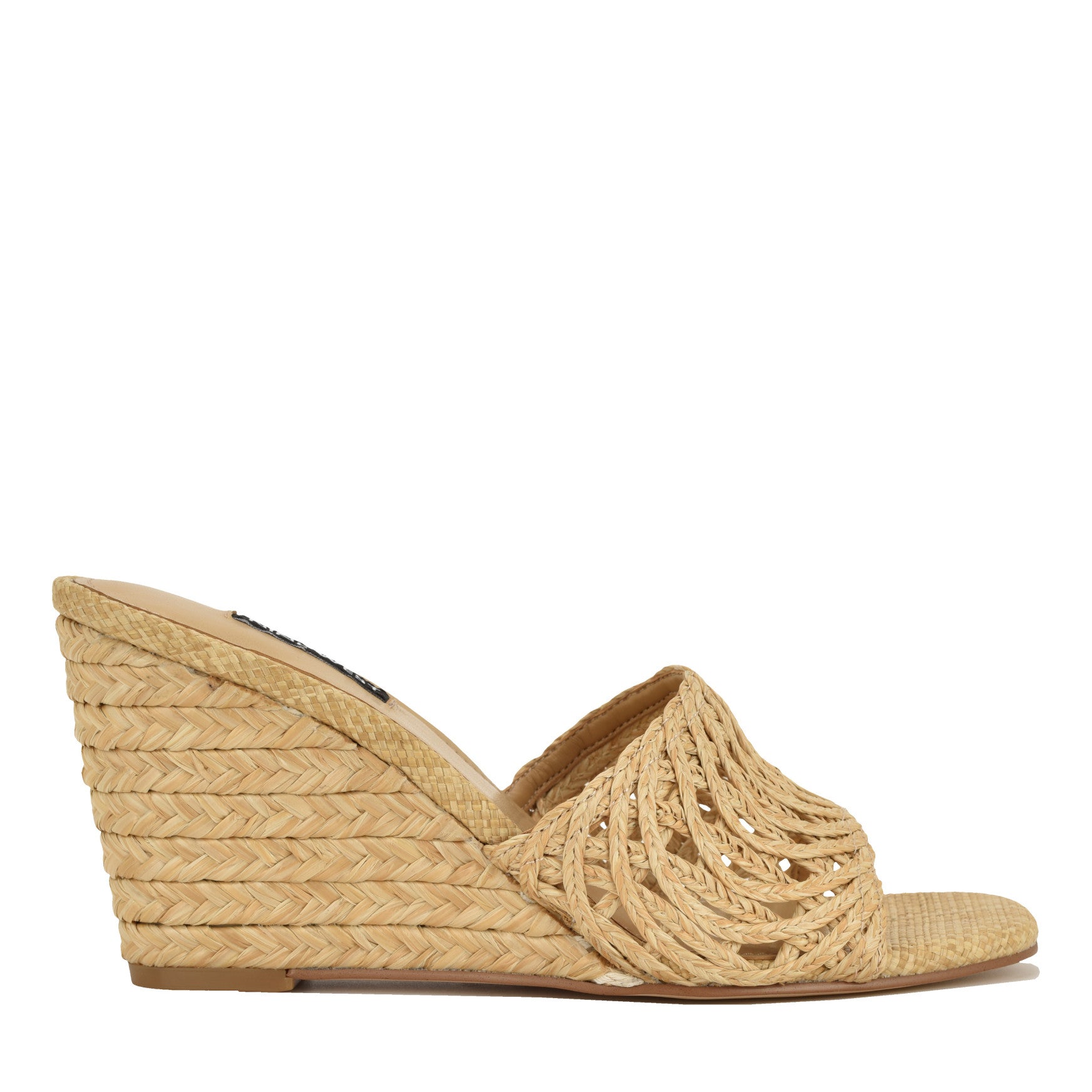 Women's Nimma Wedge Sandals - Natural Raffia | Nine West