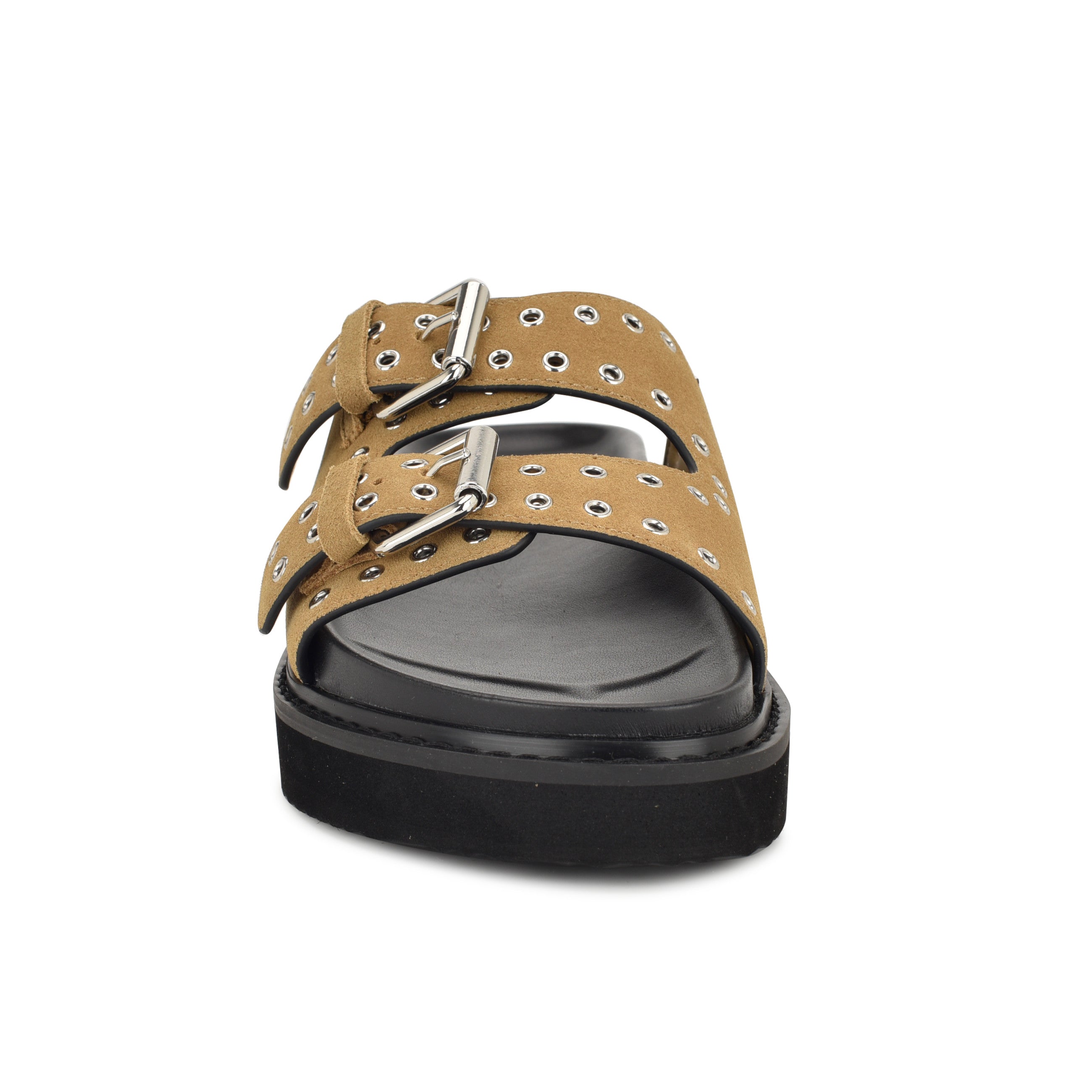 Eleny Buckle Slide Sandals