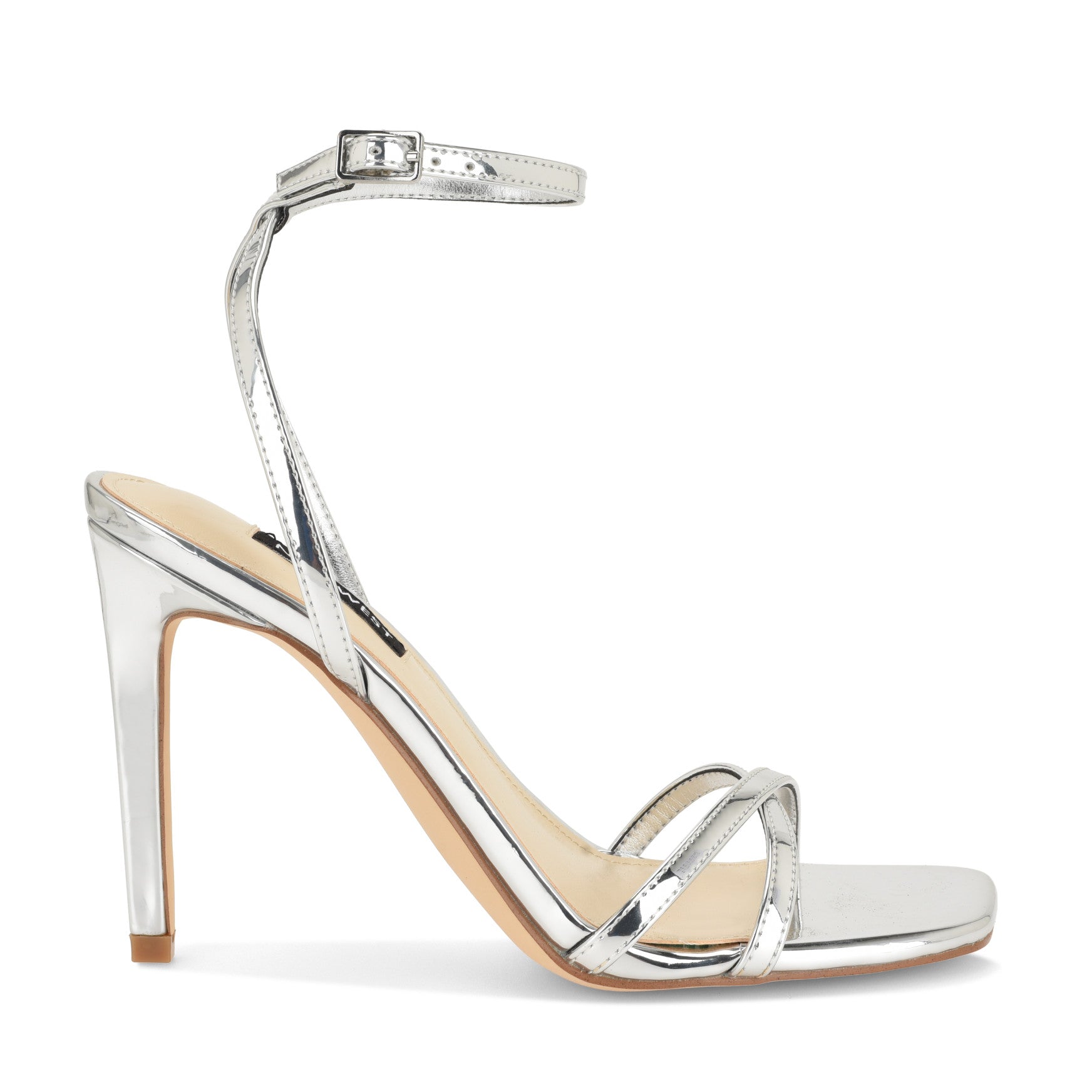 Women's Penelope Strappy Sandals - Silver | Nine West