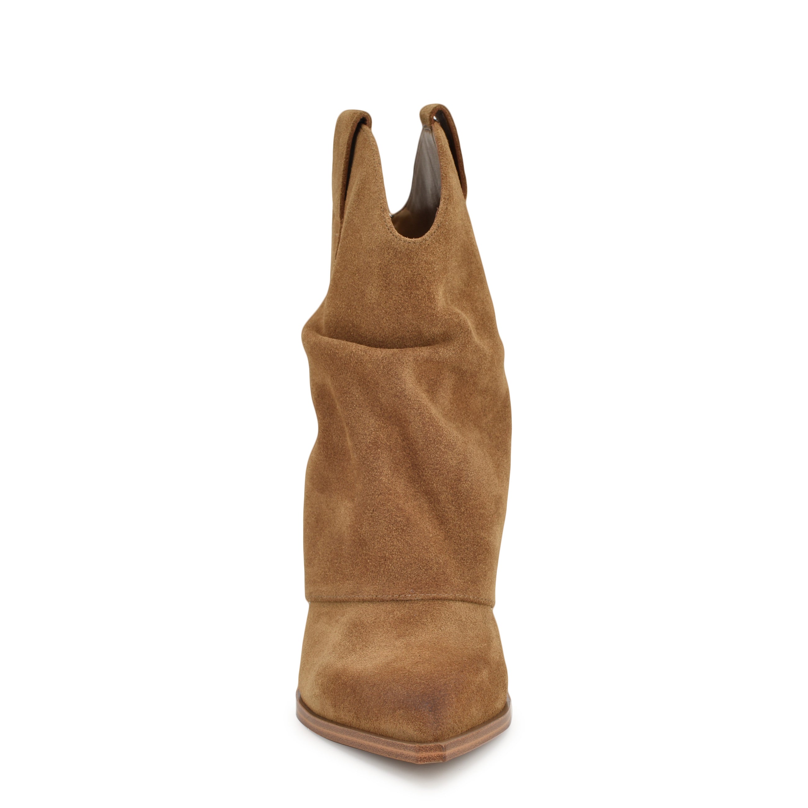 Waxel Foldover Western Booties