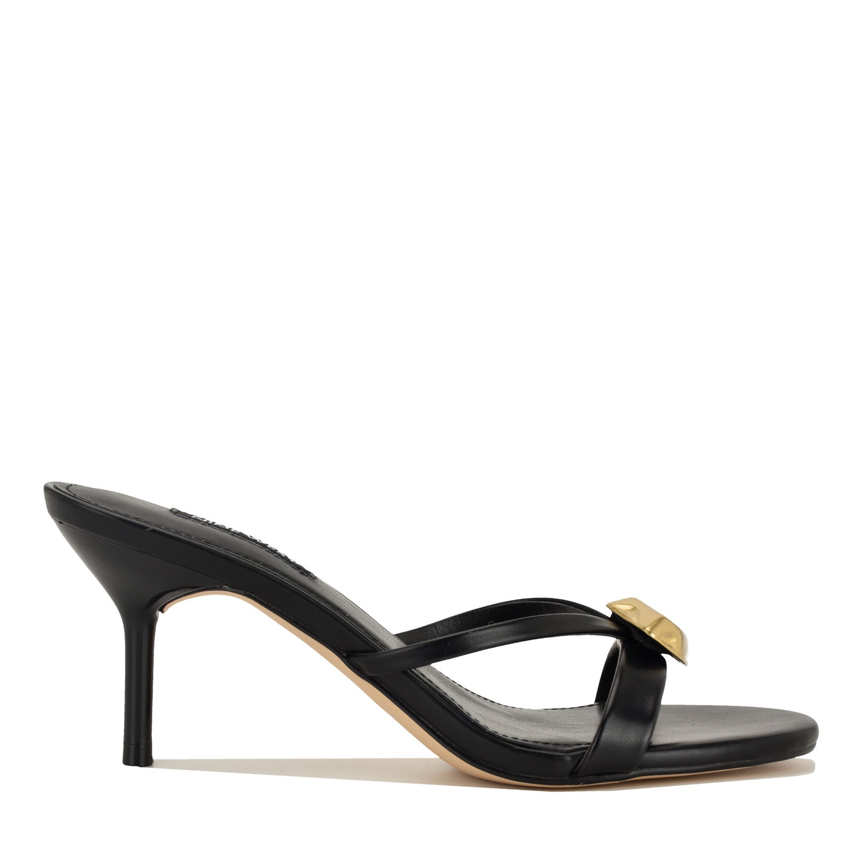 Women's Ernise Heeled Mule Sandals - Black | Nine West