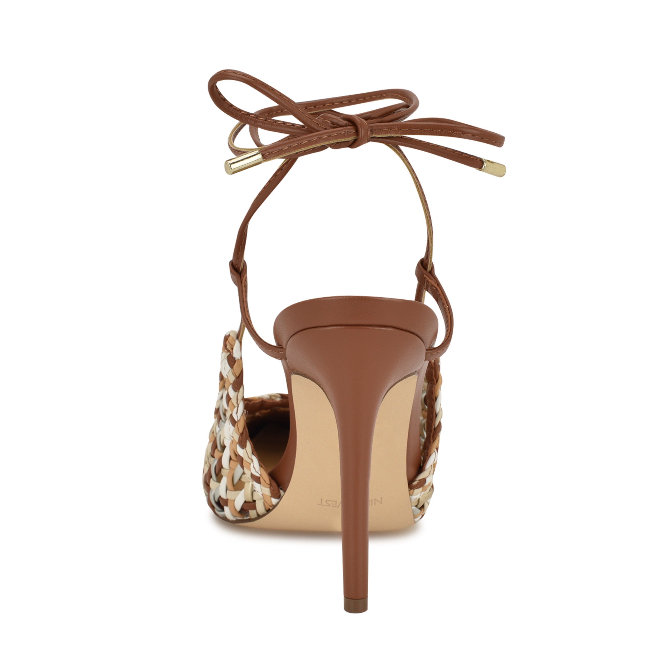 Fessla Woven Ankle Wrap Pumps