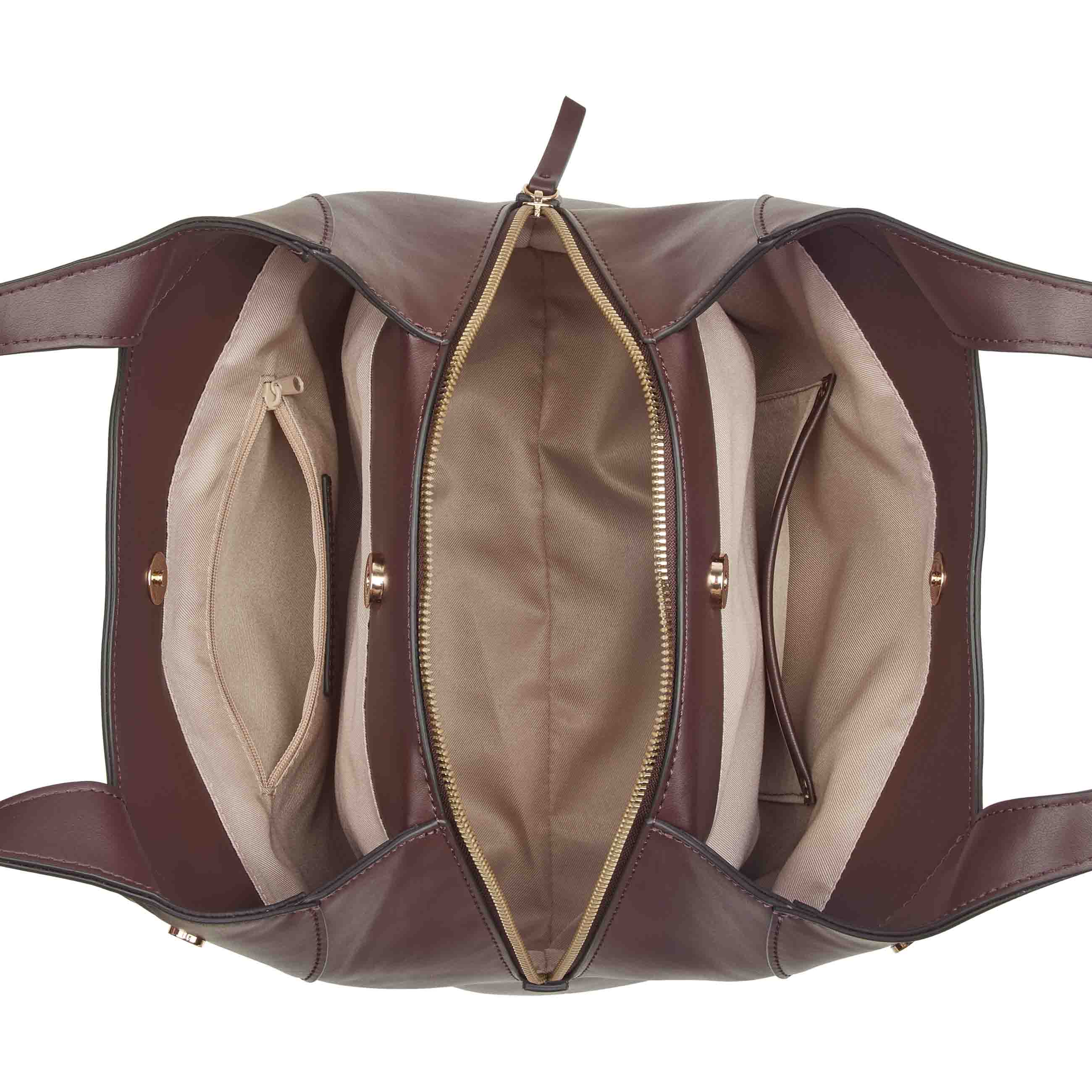 Eamon Triple Compartment Shoulder Bag
