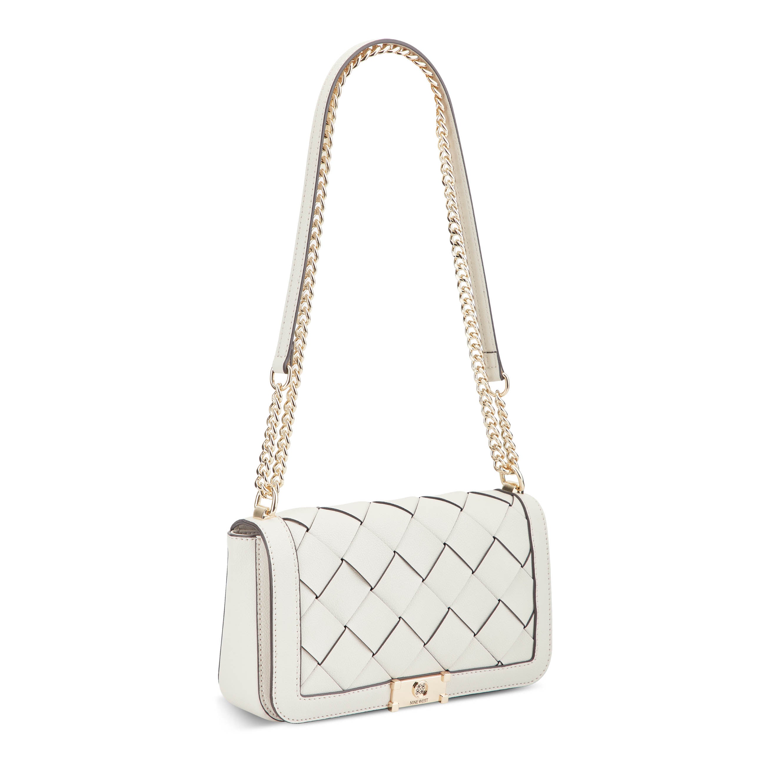 Mylah Woven Flap Chain Convertible Crossbody