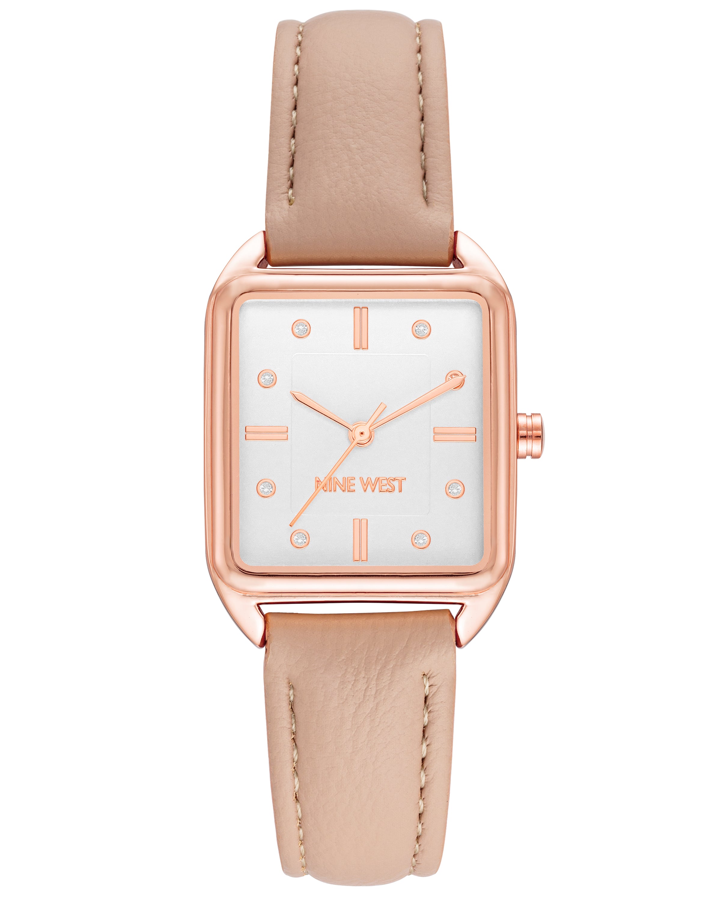 Rectangular Case Strap Watch