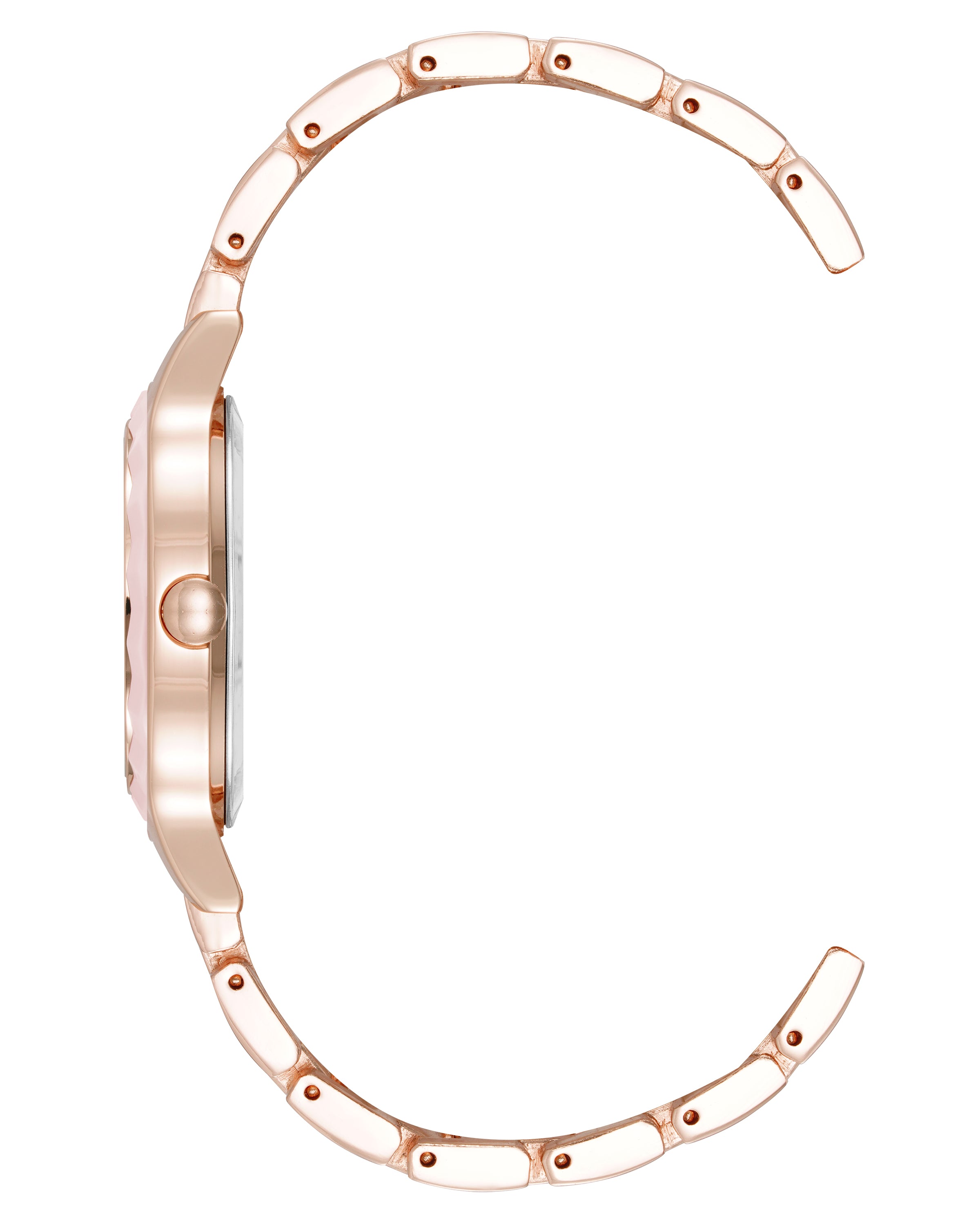 Textured Bezel Bracelet Watch