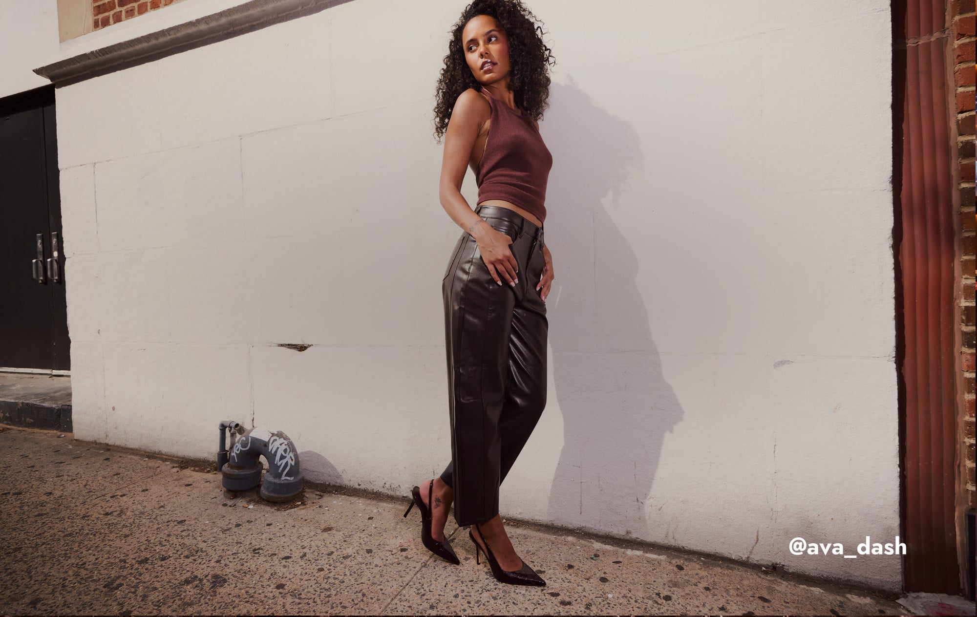 Editorial banner featuring Ava Dash styles