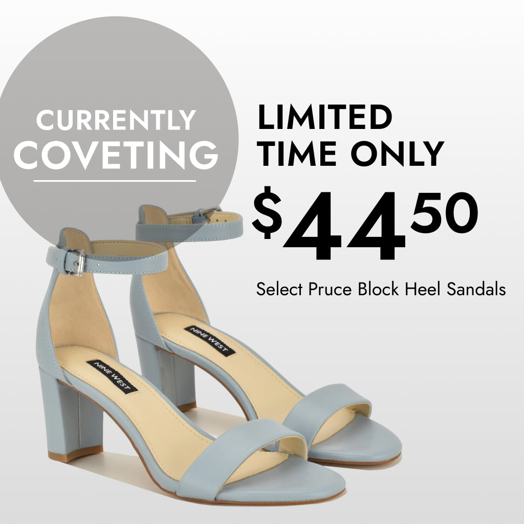 Currently Coveting Pruce Block Heel Sandals