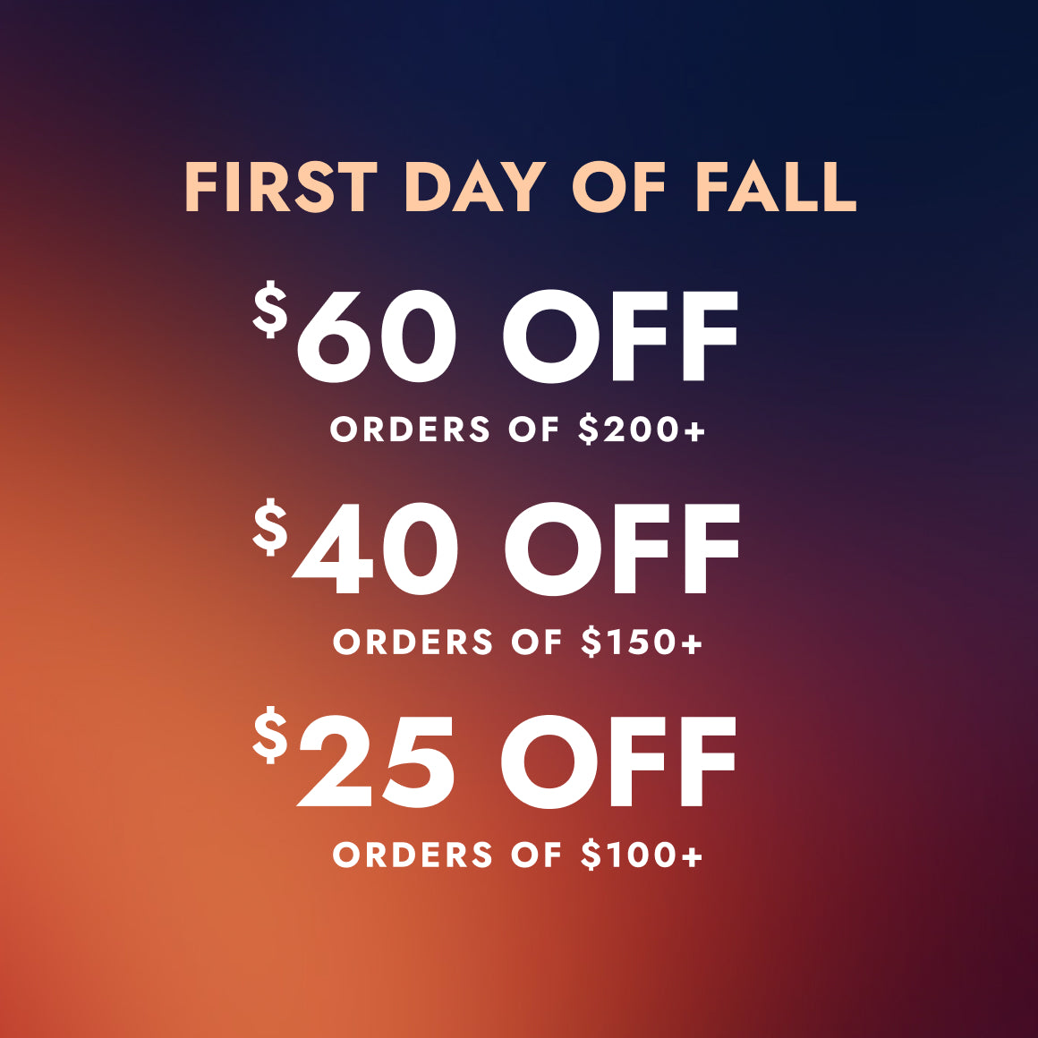 FIRST DAY OF FALL EVENT