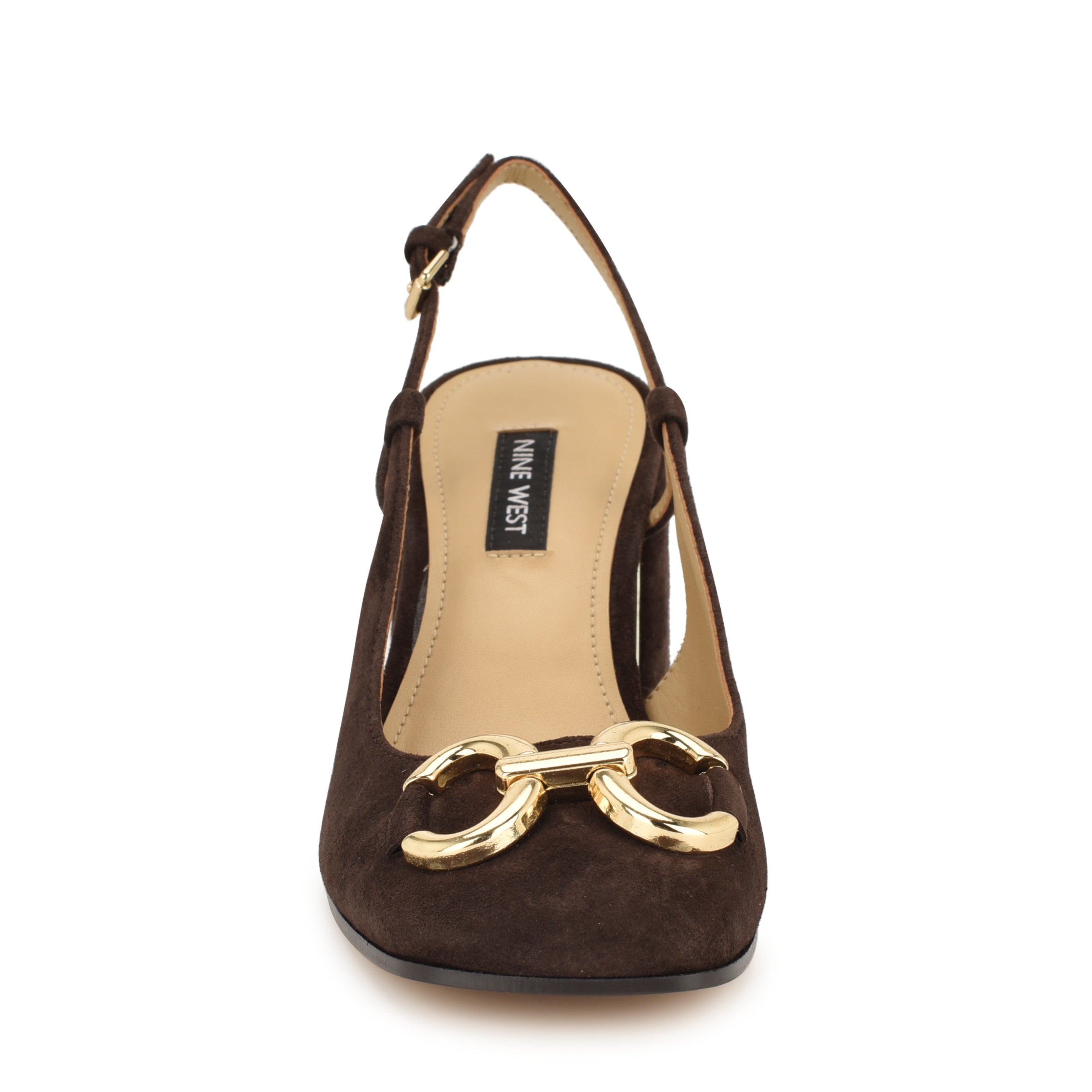 Cast Block Heel Slingback Pumps