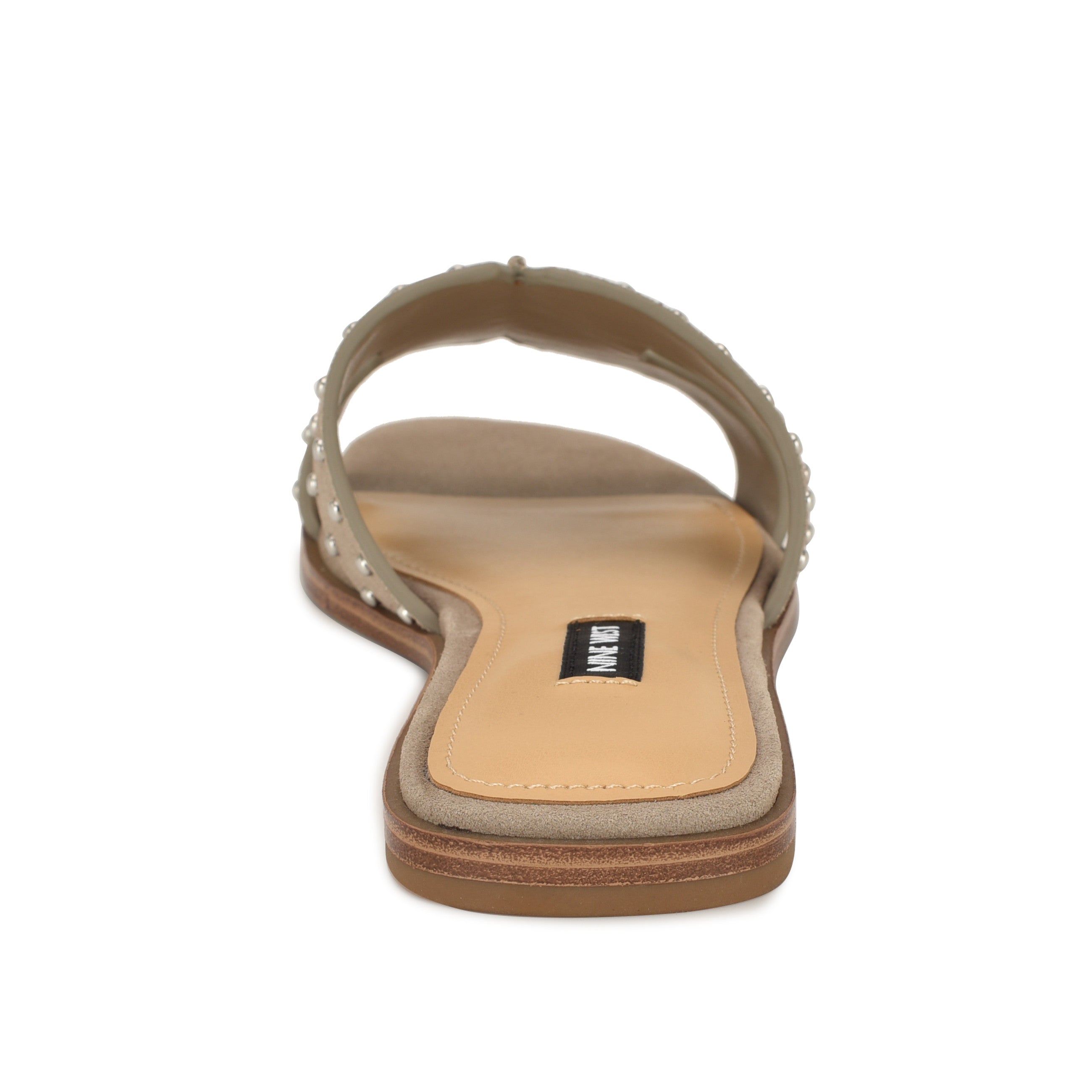 Giny Slip-On Flat Studded Sandals