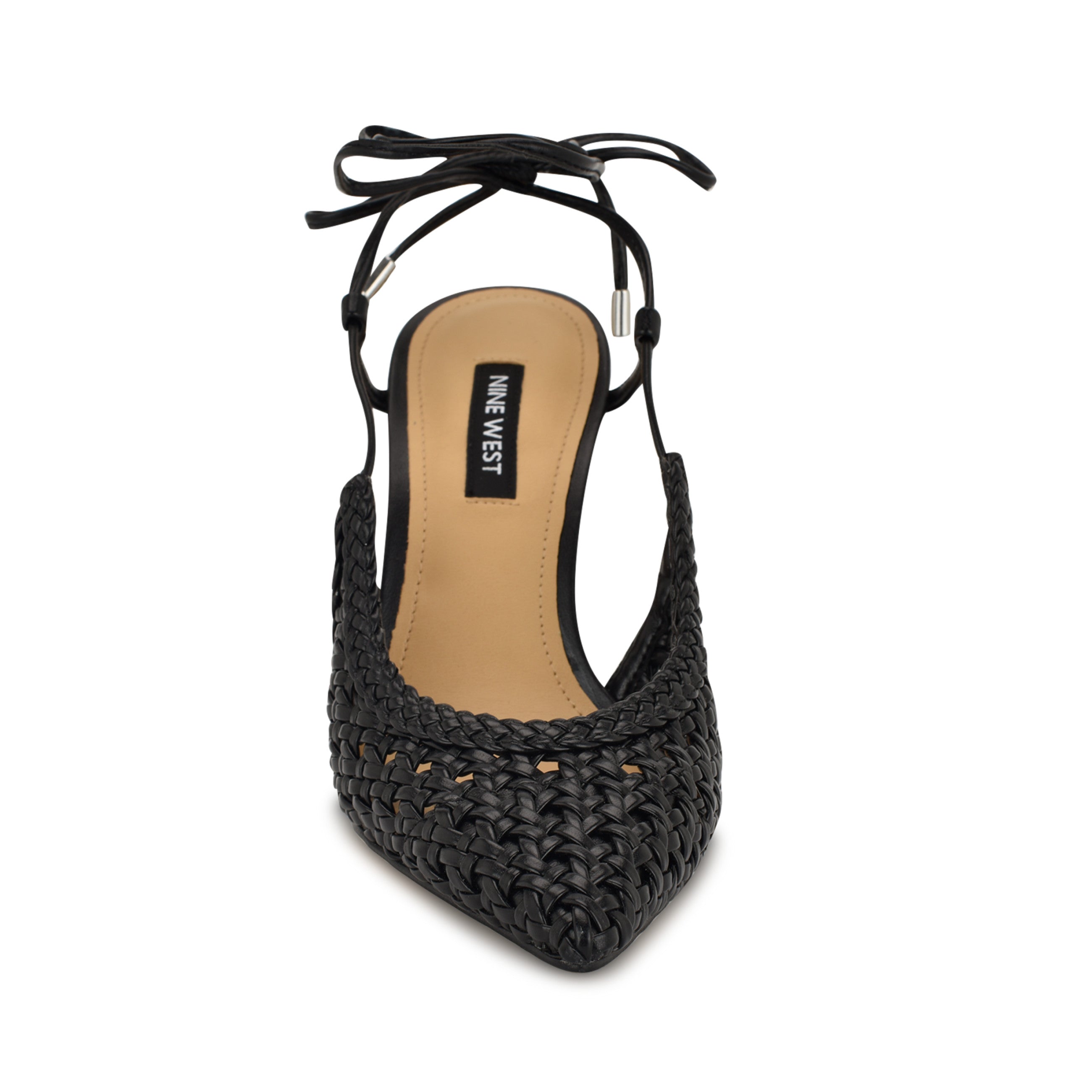 Fessla Woven Ankle Wrap Pumps
