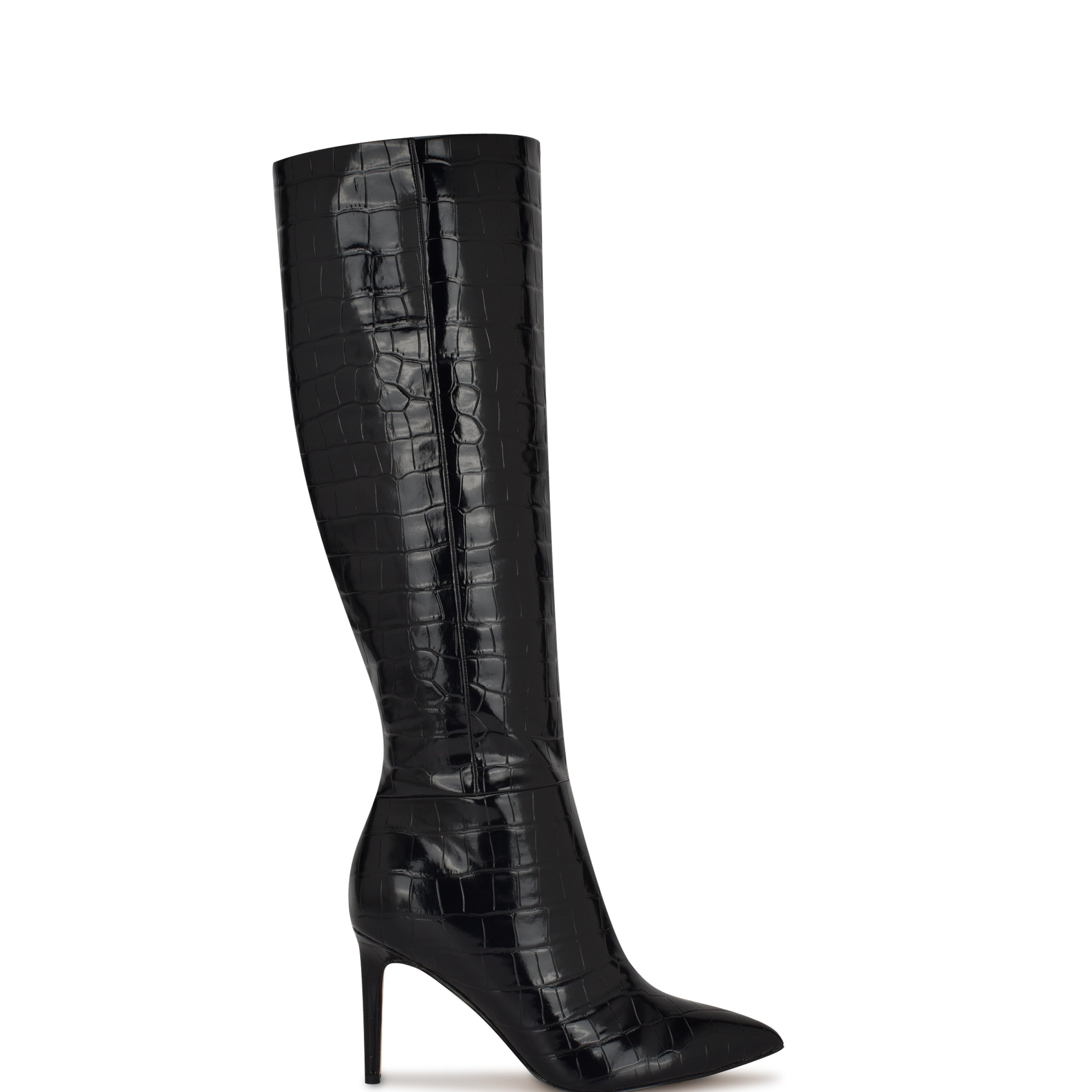 Leather Quizme Wide Calf Platform Boots Quizme Wide Calf Platform