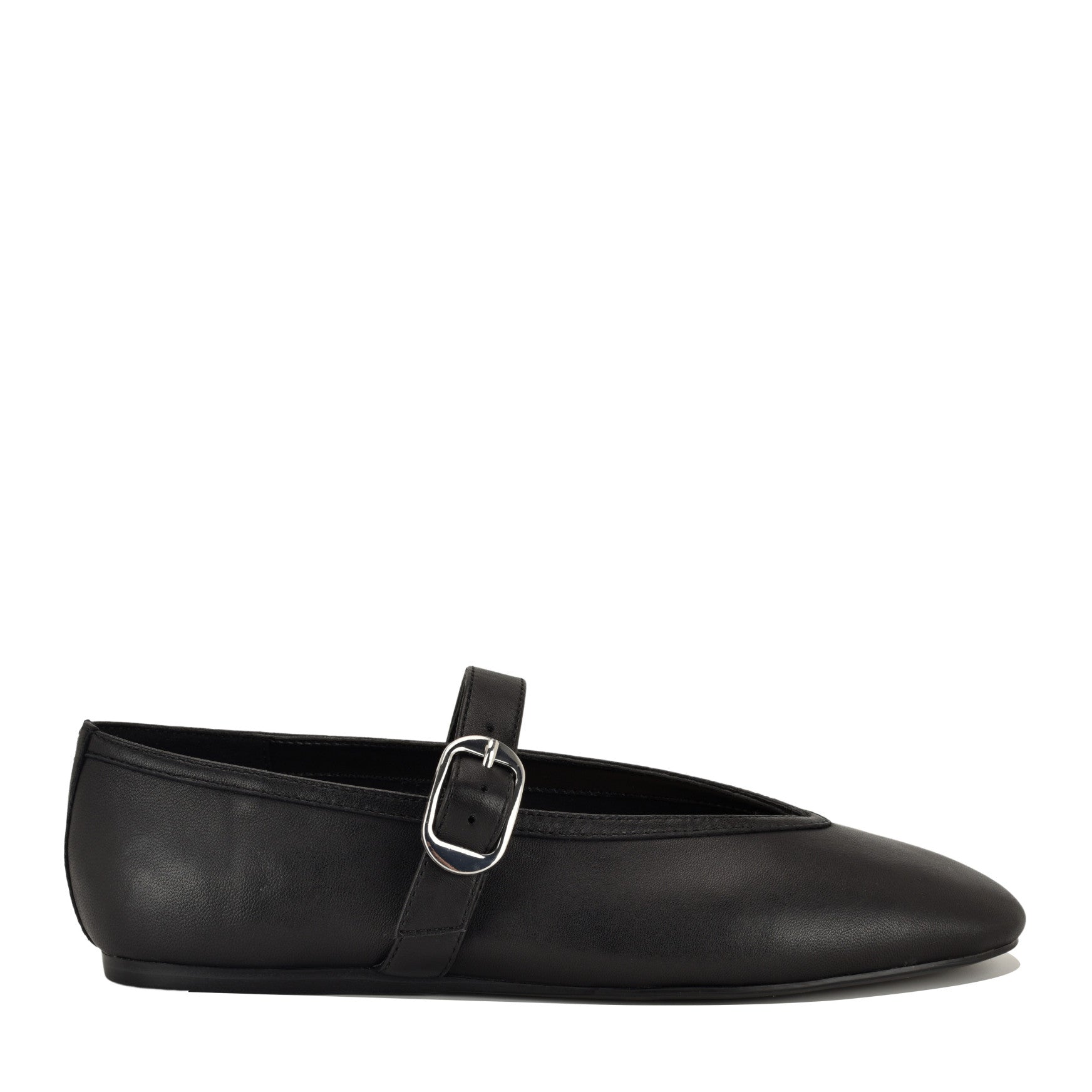 Nine West Women's Vancee Slip-on Mary Jane Flats - Black Leather