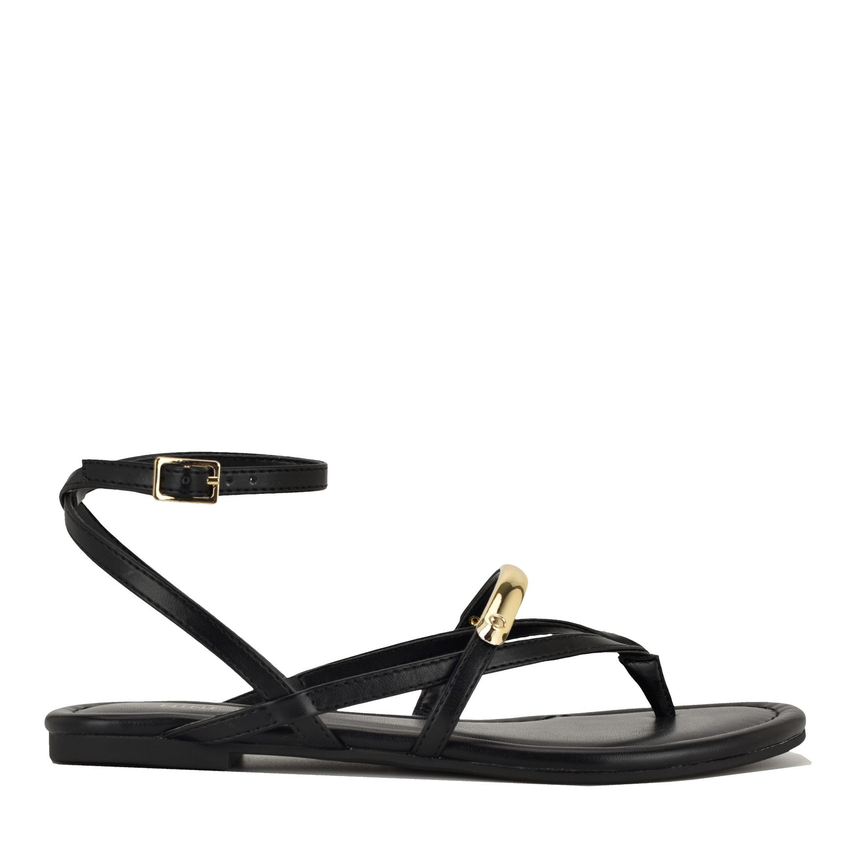 Women's Bretta Strappy Thong Sandals - Black | Nine West