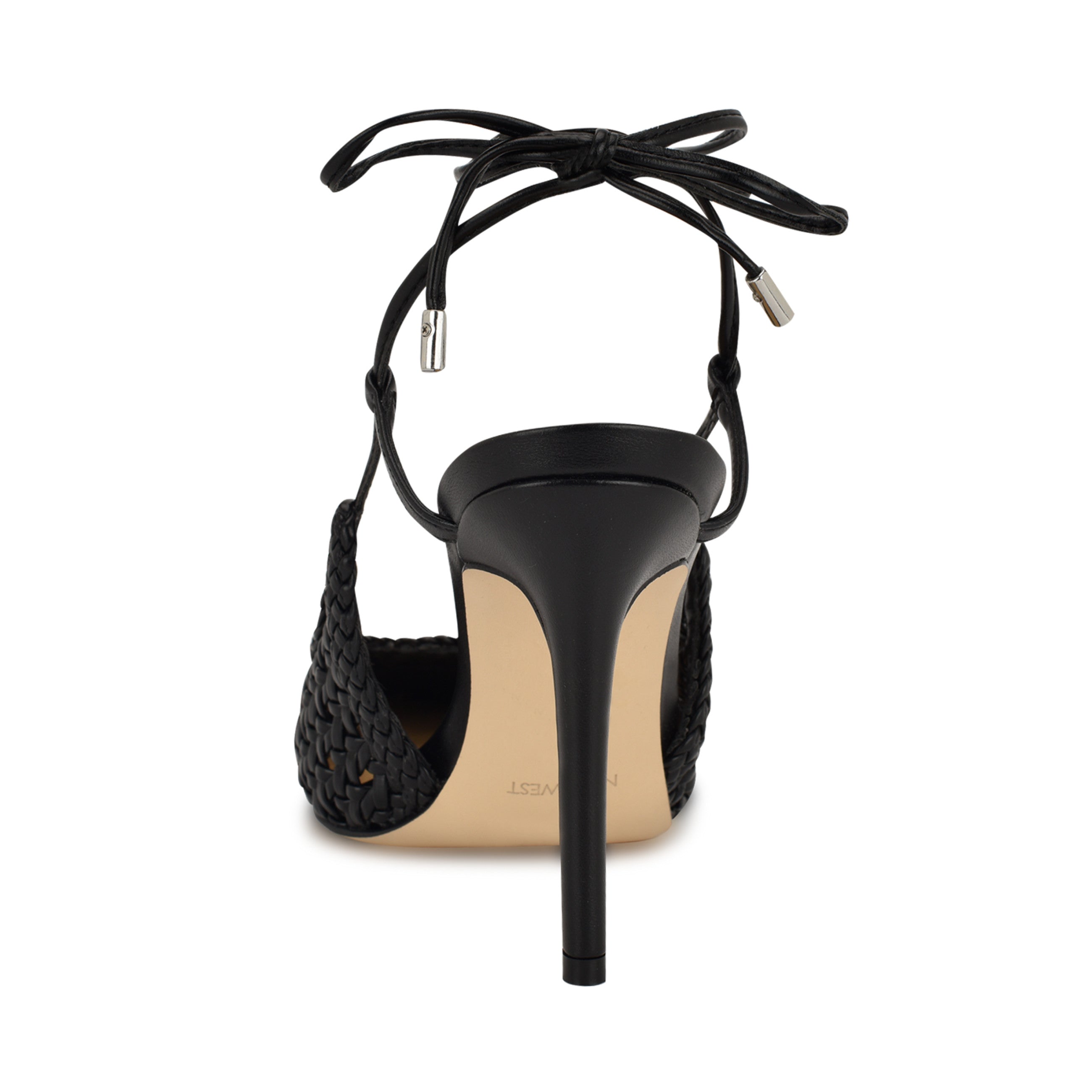 Fessla Woven Ankle Wrap Pumps