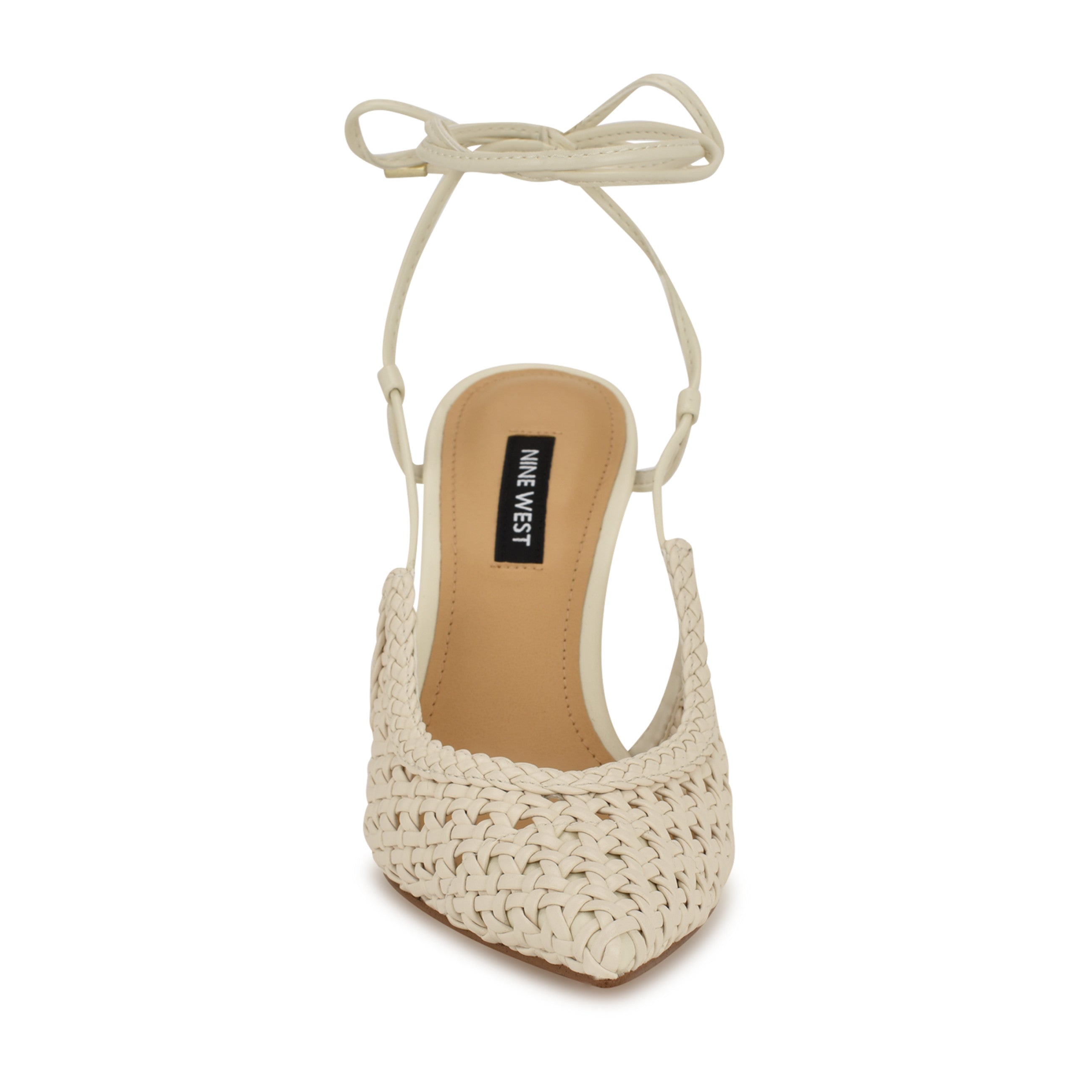 Fessla Woven Ankle Wrap Pumps