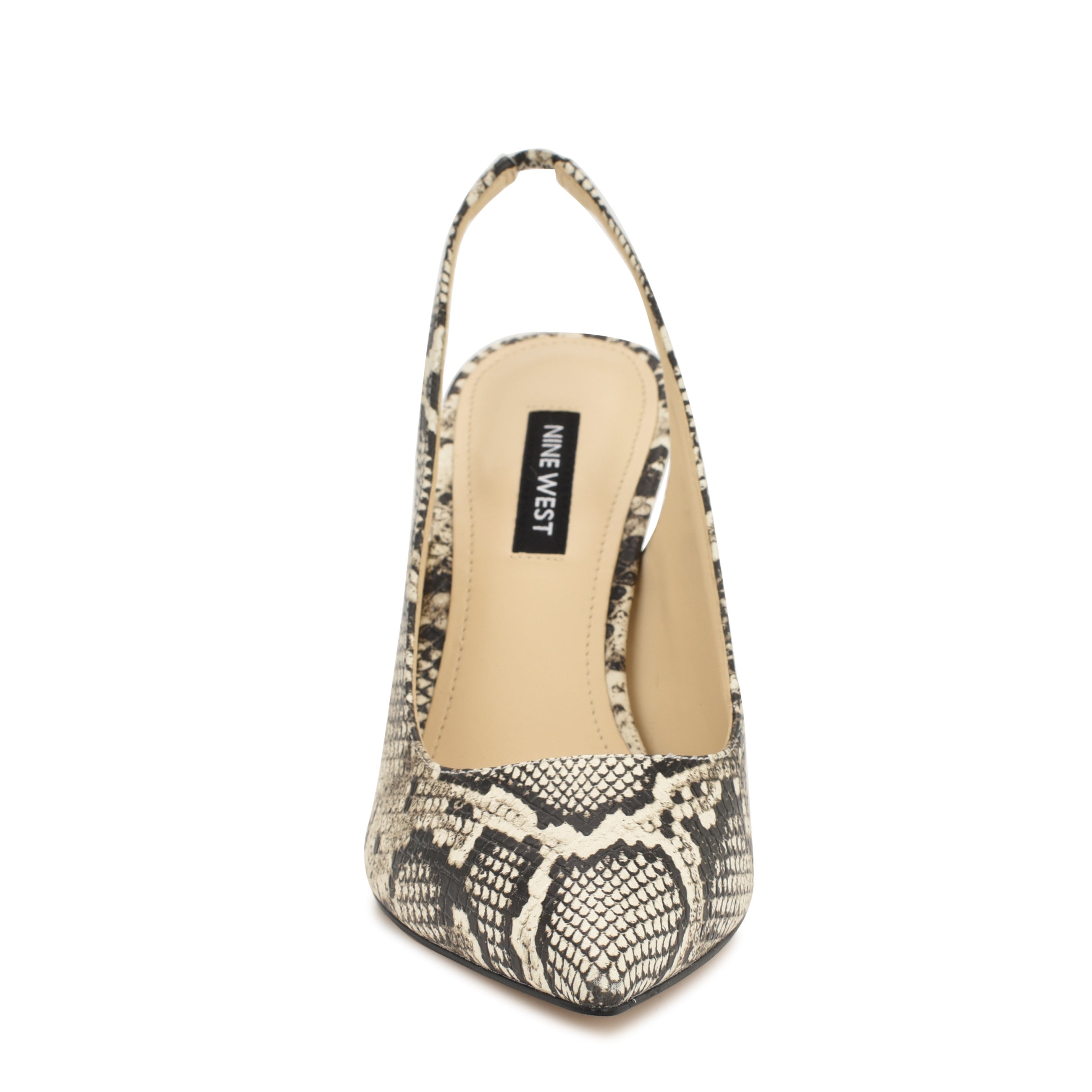 Feather Pointy Toe Slingback Pumps