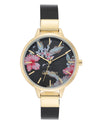 Floral Dial Strap Watch