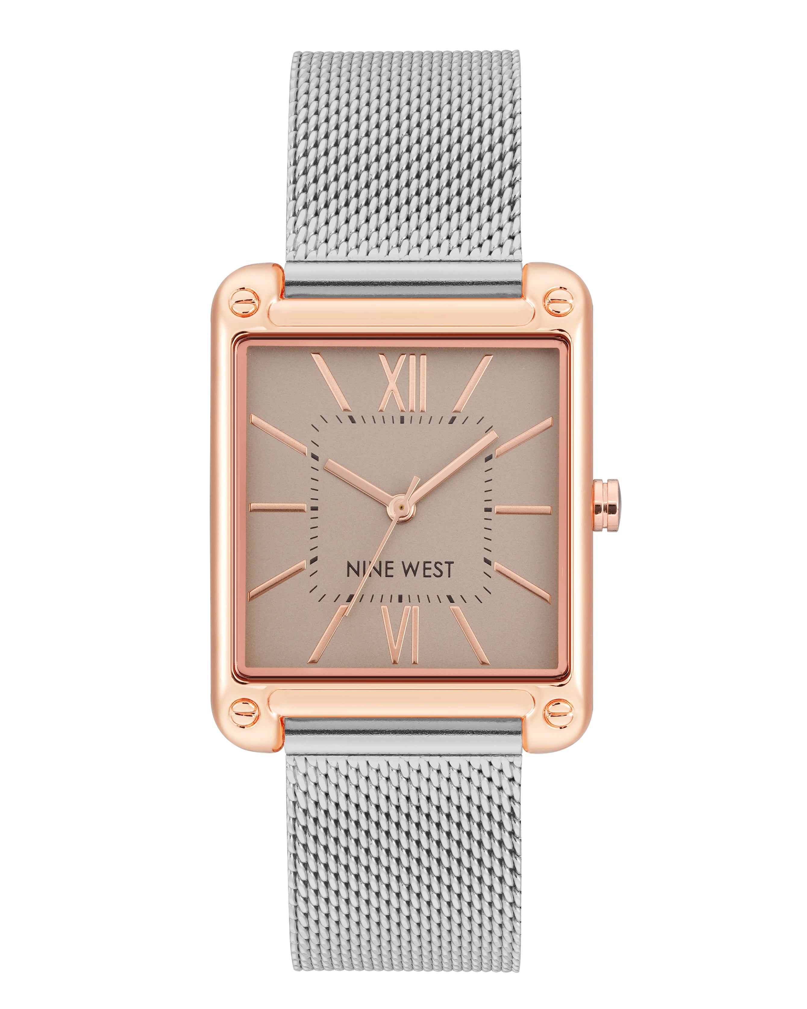 Rectangular Case Mesh Bracelet Watch