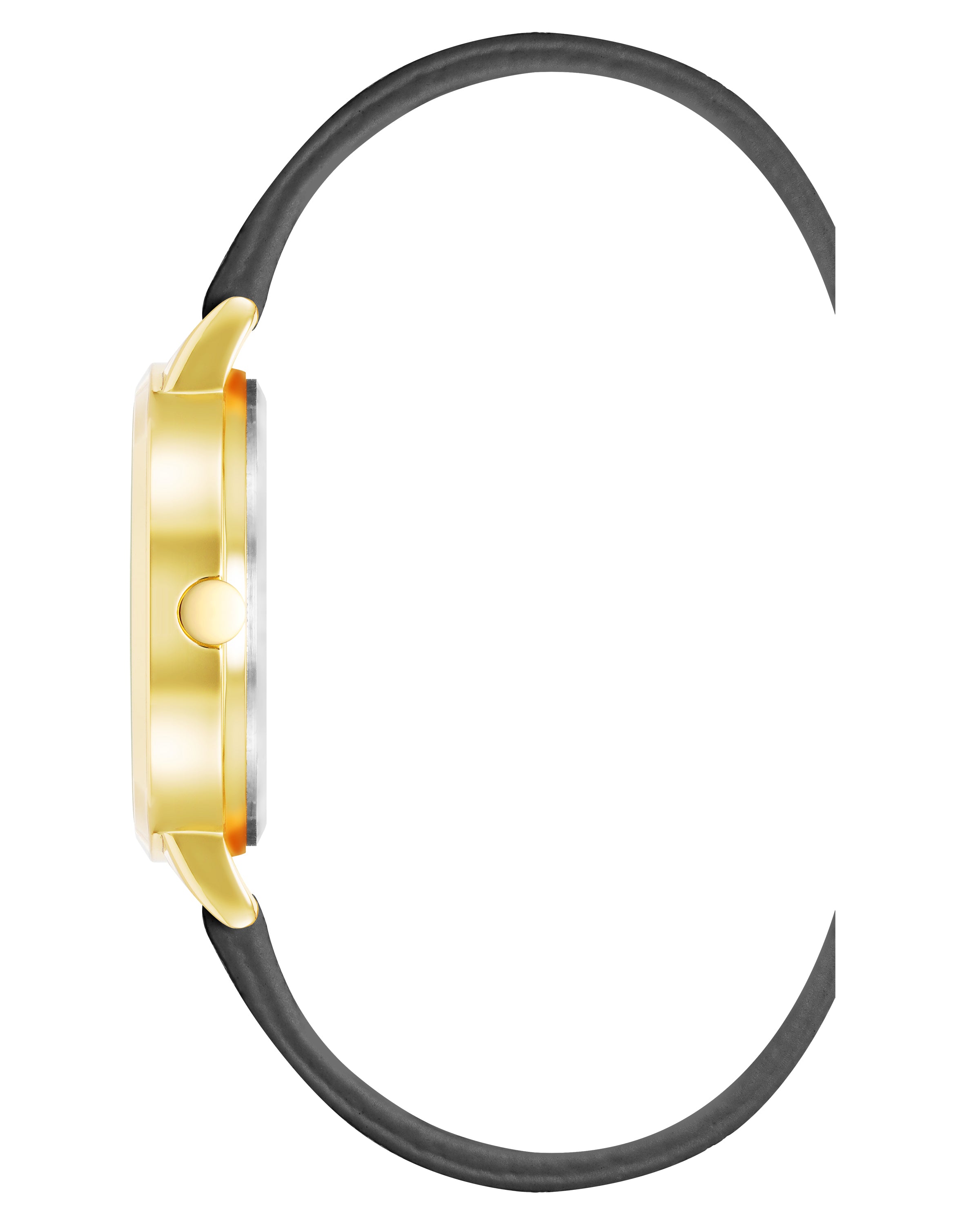 Floral Dial Saffiano Strap Watch