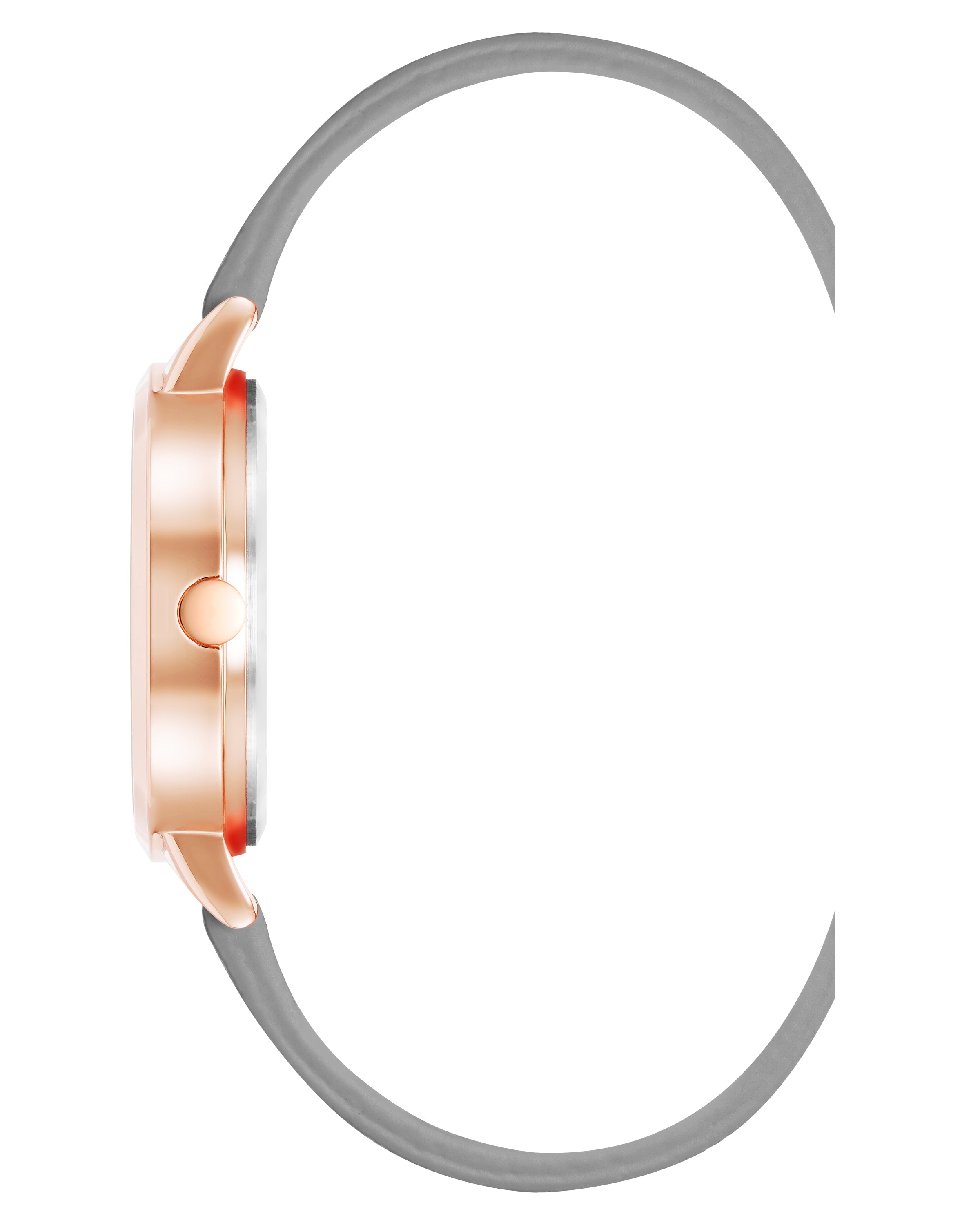 Floral Dial Saffiano Strap Watch