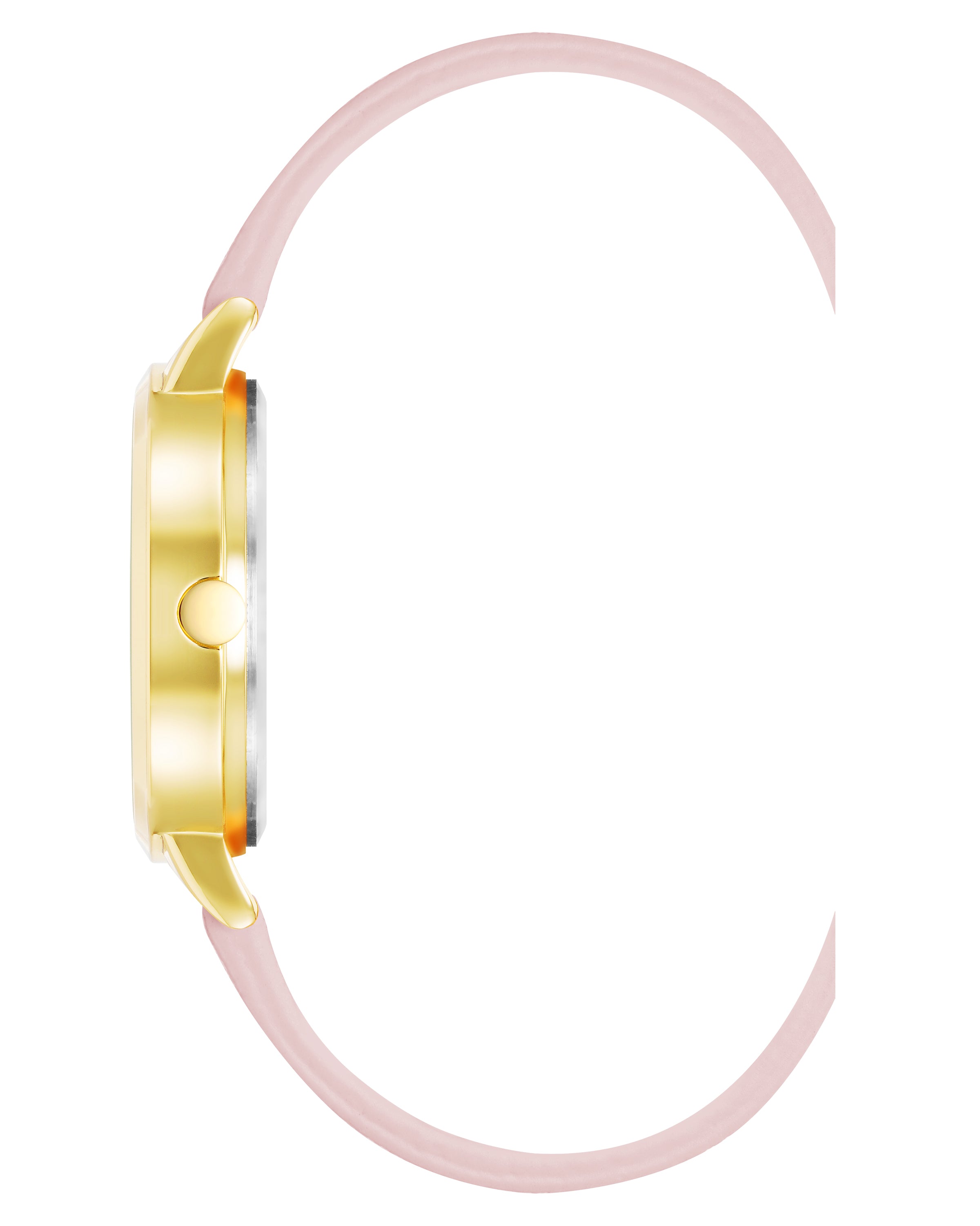 Floral Dial Saffiano Strap Watch