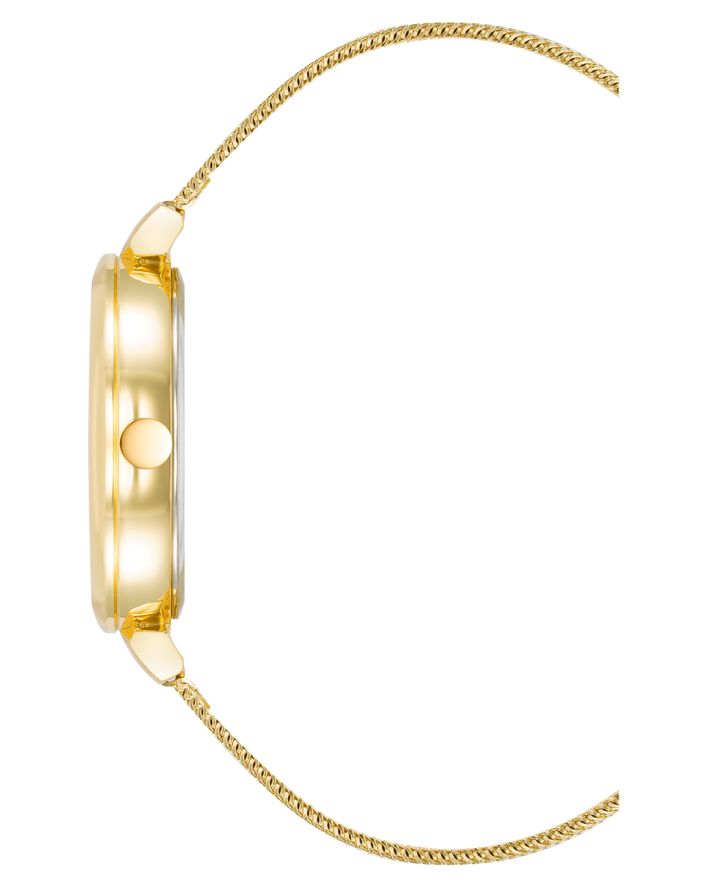 Floral Dial Mesh Bracelet Watch