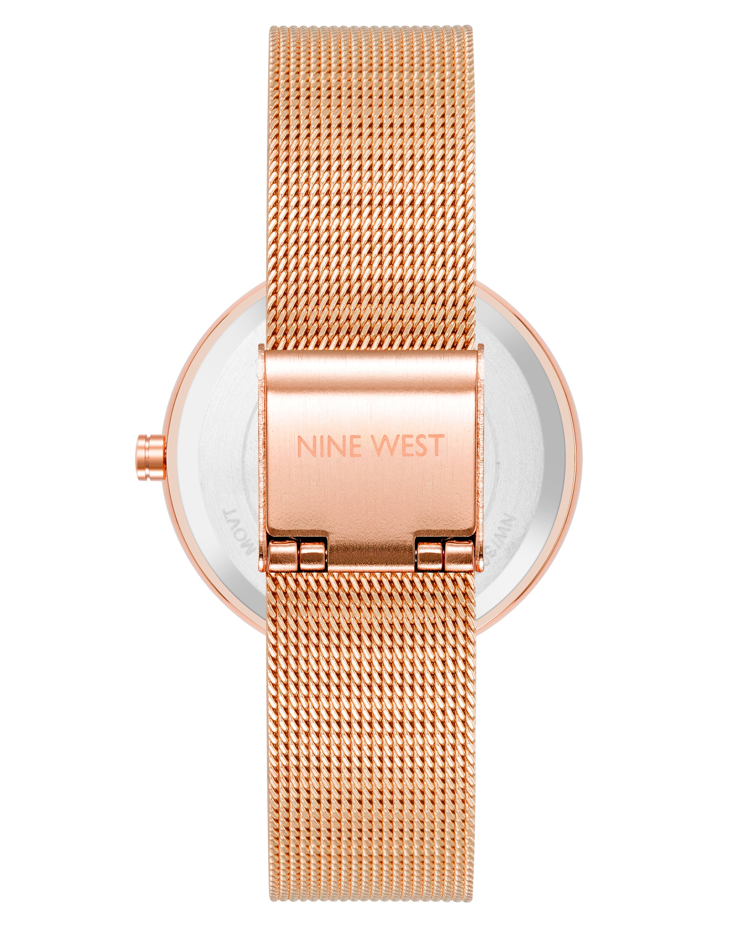 Floral Dial Mesh Bracelet Watch