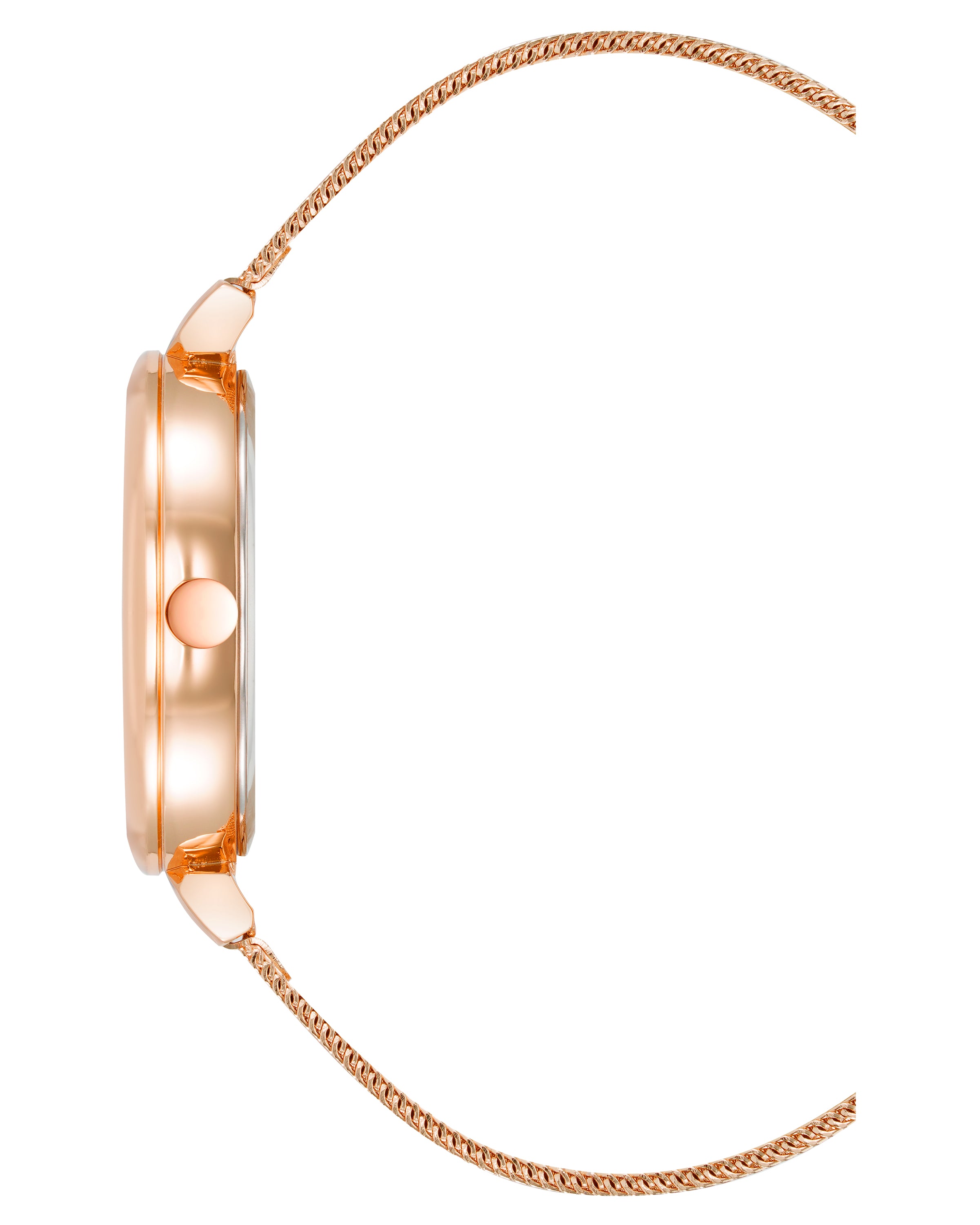 Floral Dial Mesh Bracelet Watch