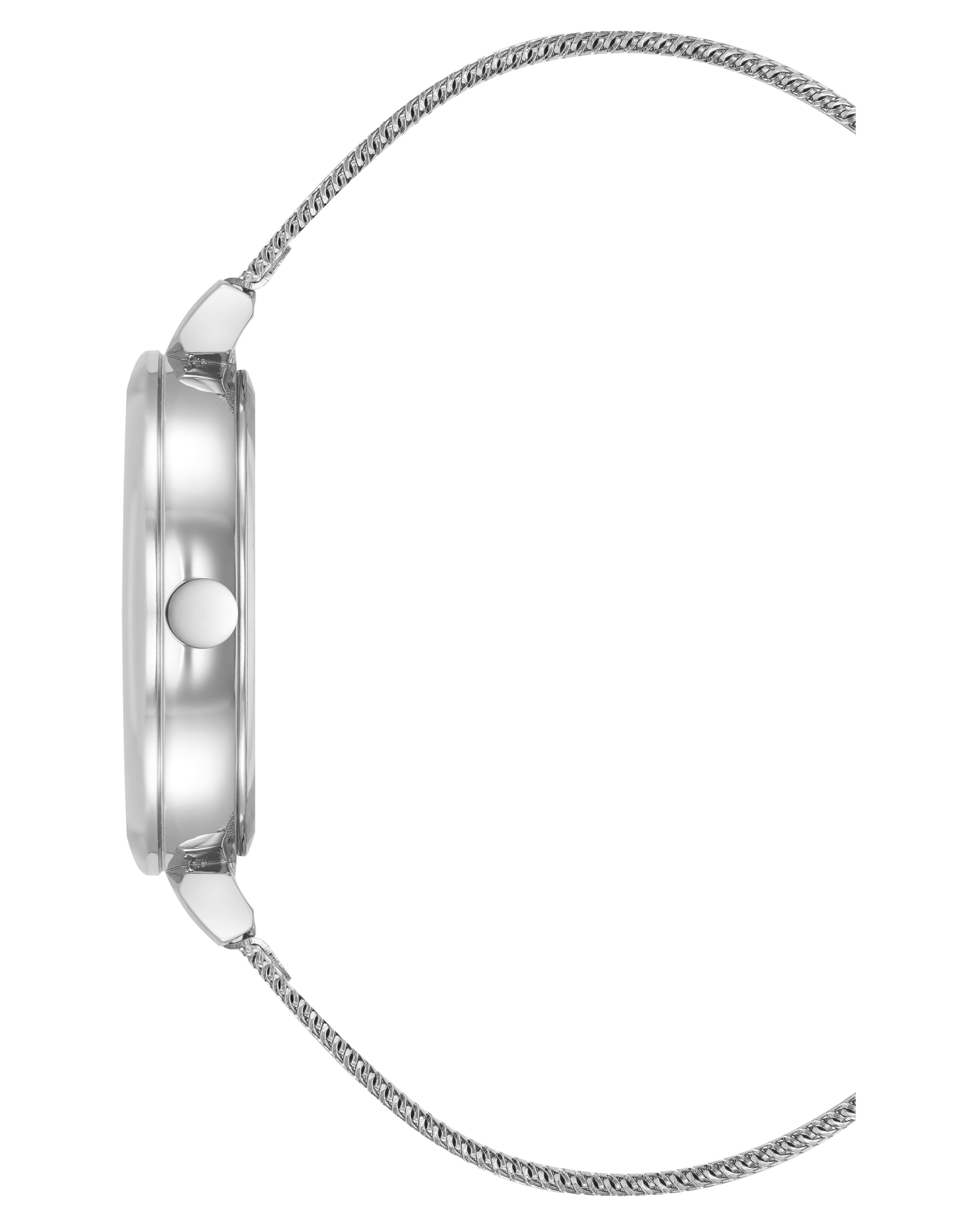 Floral Dial Mesh Bracelet Watch