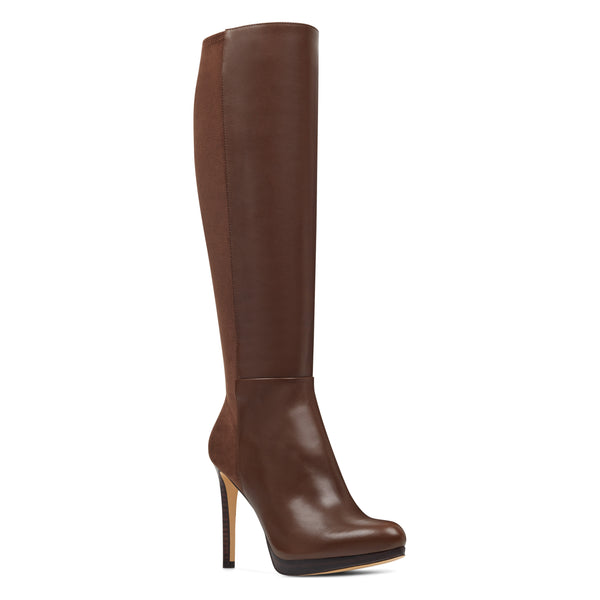 quizme wide calf platform boots
