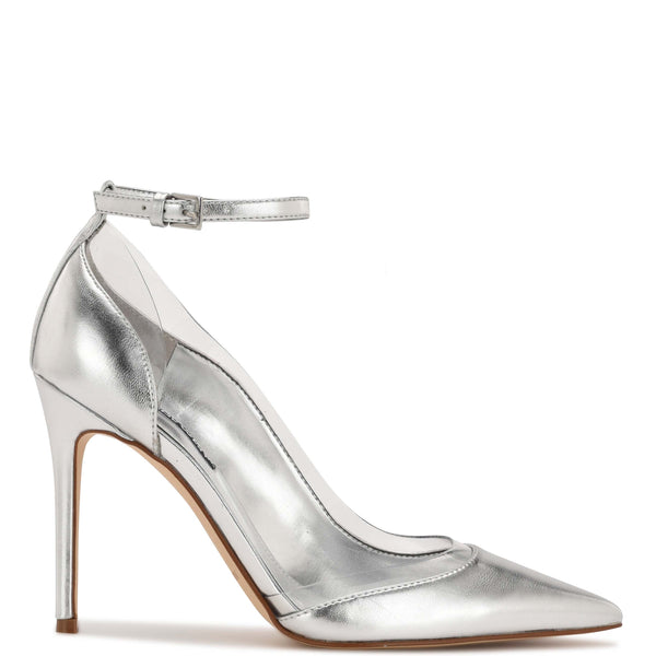 Nine West Silver Multi-Strap Aves Pump - Women, Best Price and Reviews