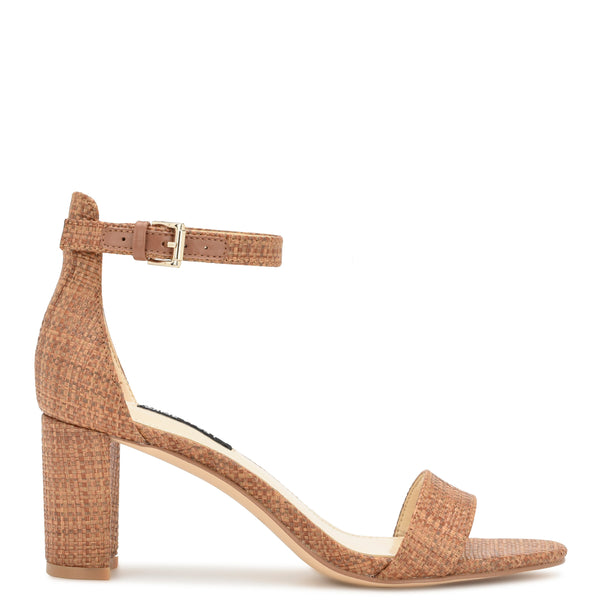 Tan block heel discount sandals