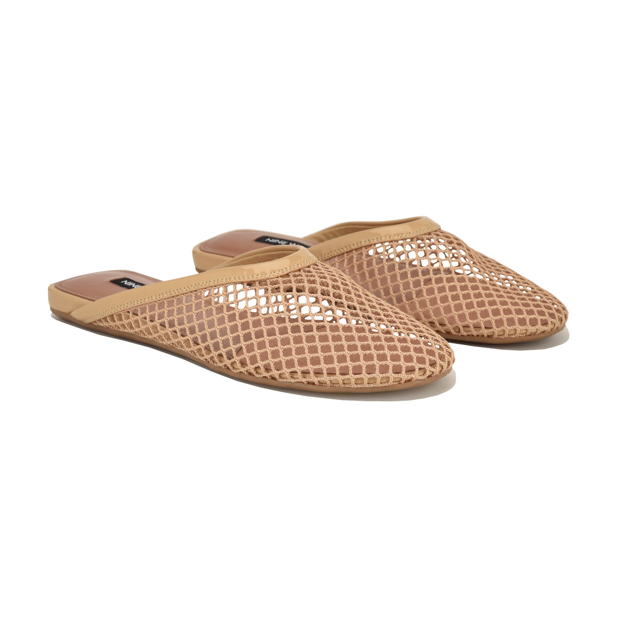 Women's Daniela Flat Mesh Mules - Natural Mesh | Nine West