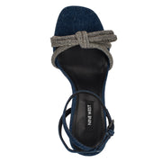 Ivid Rhinestone Bow Sandals