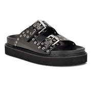 Eleny Buckle Slide Sandals