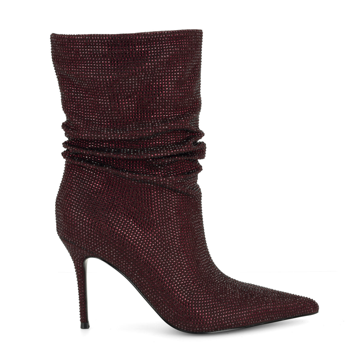 Glamsta Rhinestone Slouch Booties