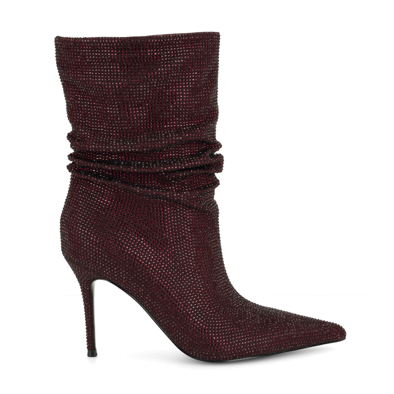 Glamsta Rhinestone Slouch Booties