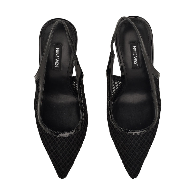 Jermain Mesh Slingback Pumps