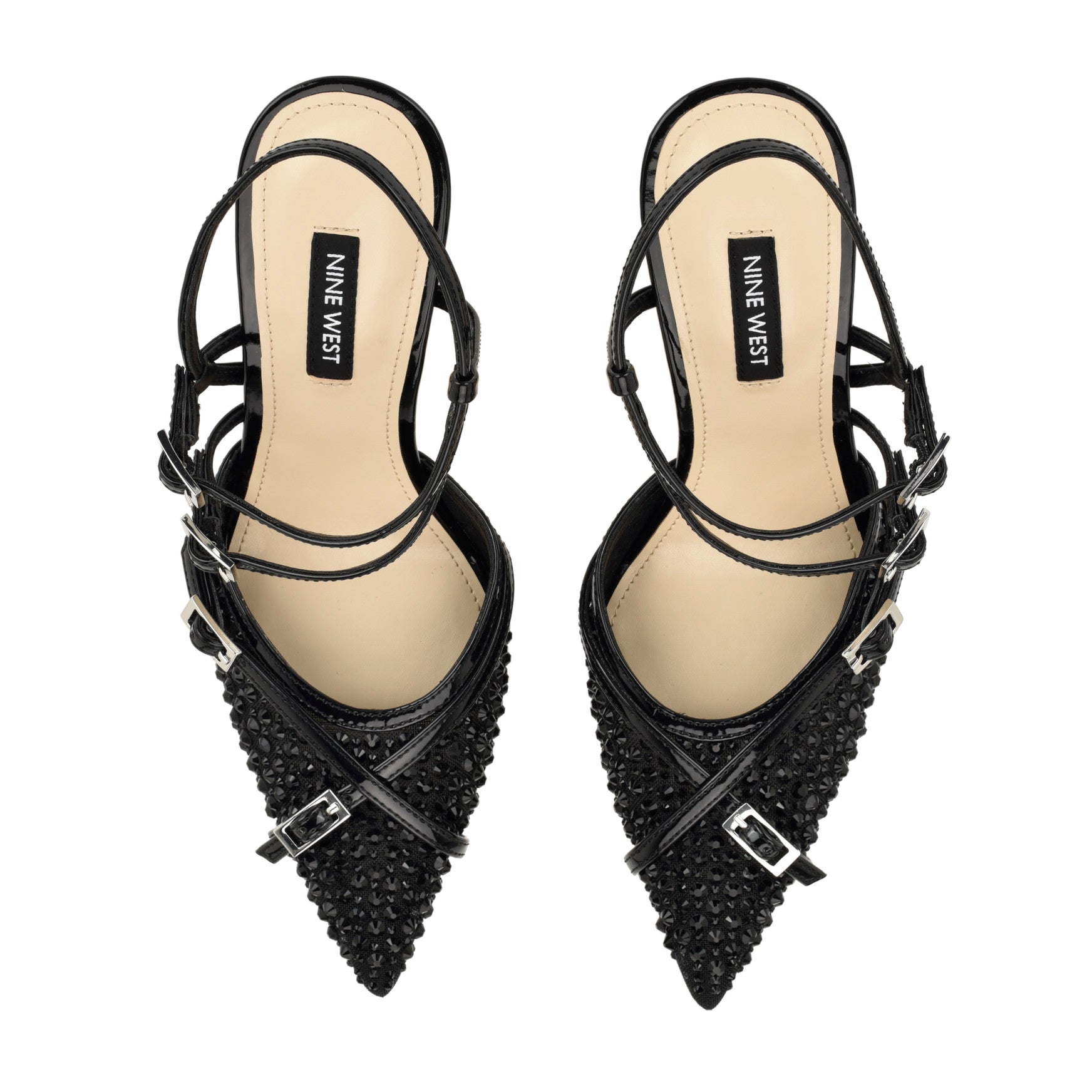 Pertee Strappy Embellished Pumps