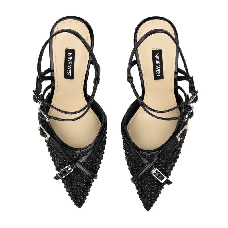Pertee Strappy Embellished Pumps
