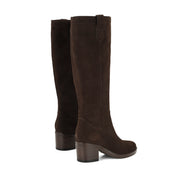 Hecee Block Heel Tailored Leather Boots