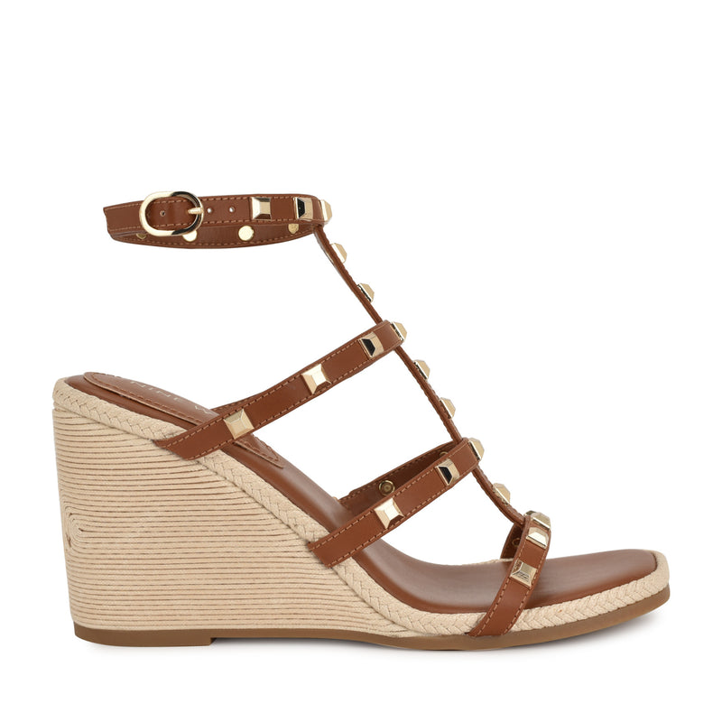 Sardis Studded Wedge Sandals