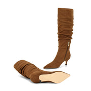 Sawyor Kitten Heel Slouch Boots