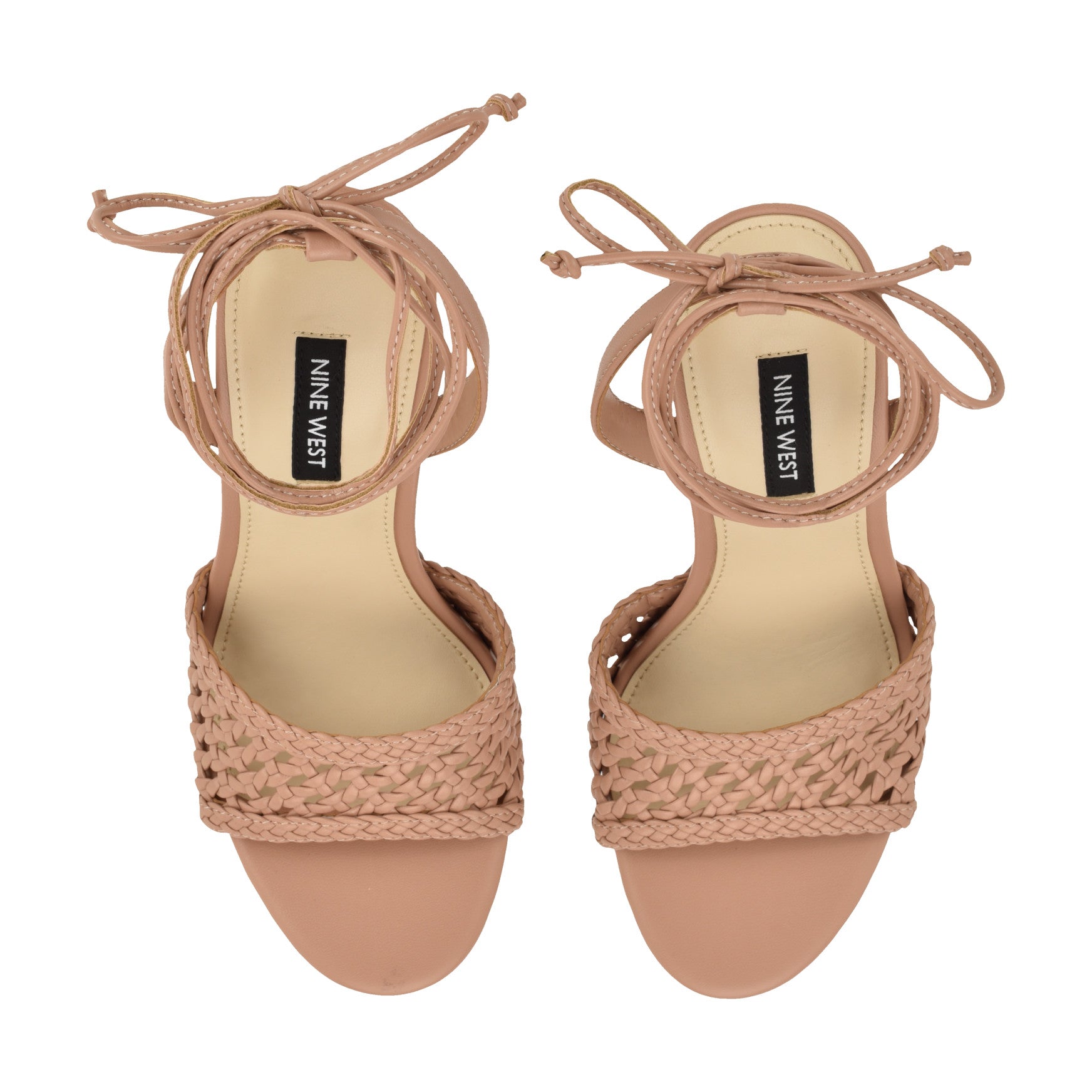マロンパンナ Women's Hanx Espadrille Wedge Sandals - Blue Raffia/Mesh | Nine West