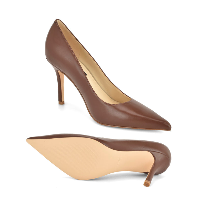 Gemmha Leather Pointy Toe Pumps