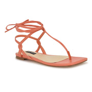 Norta Ankle Wrap Thong Sandals